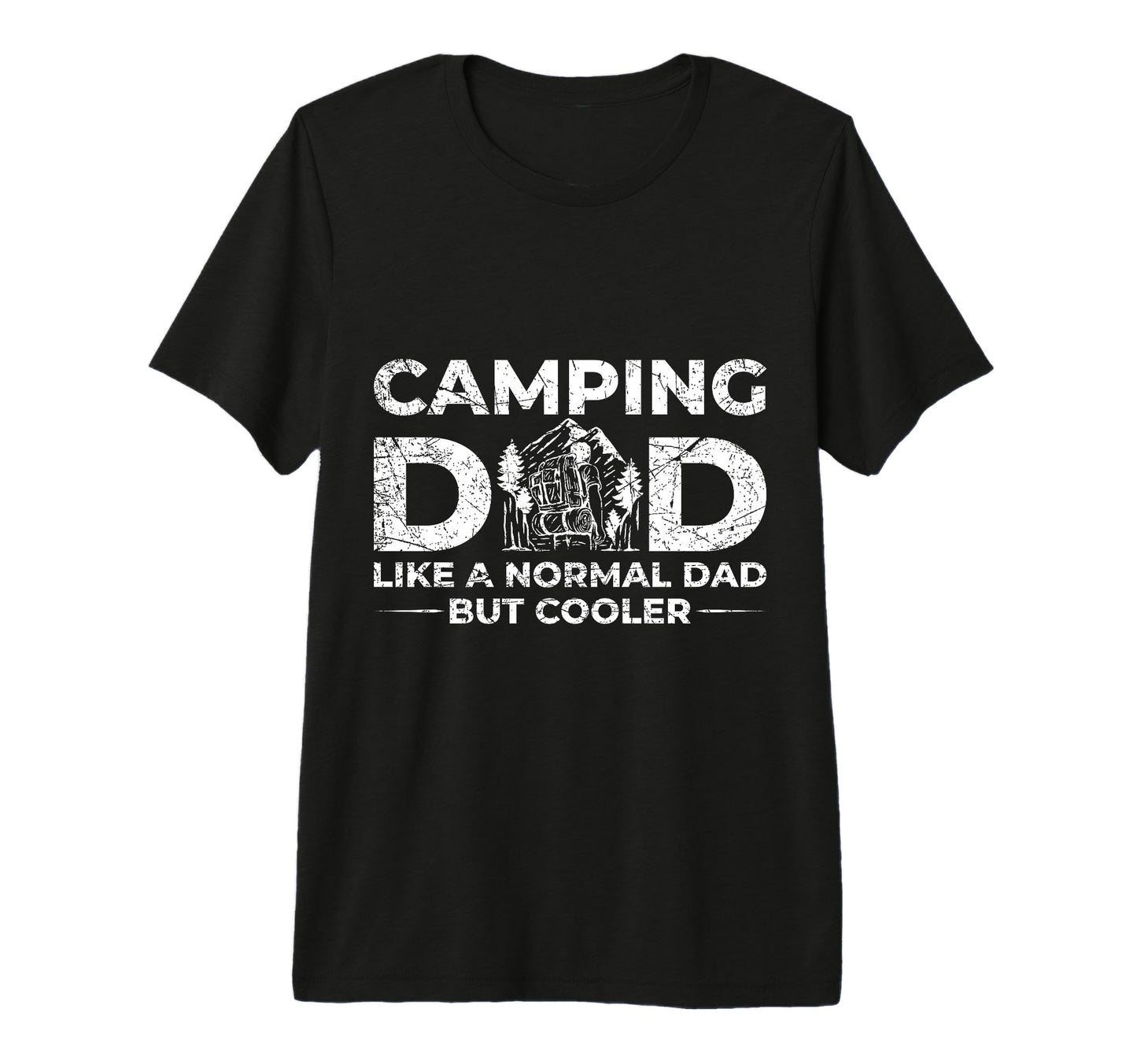 Mens Camping Dad Tri Blend T-Shirt - Aesthetic Graphic Unisex - T-Shirt, Sweatshirt, Hoodie