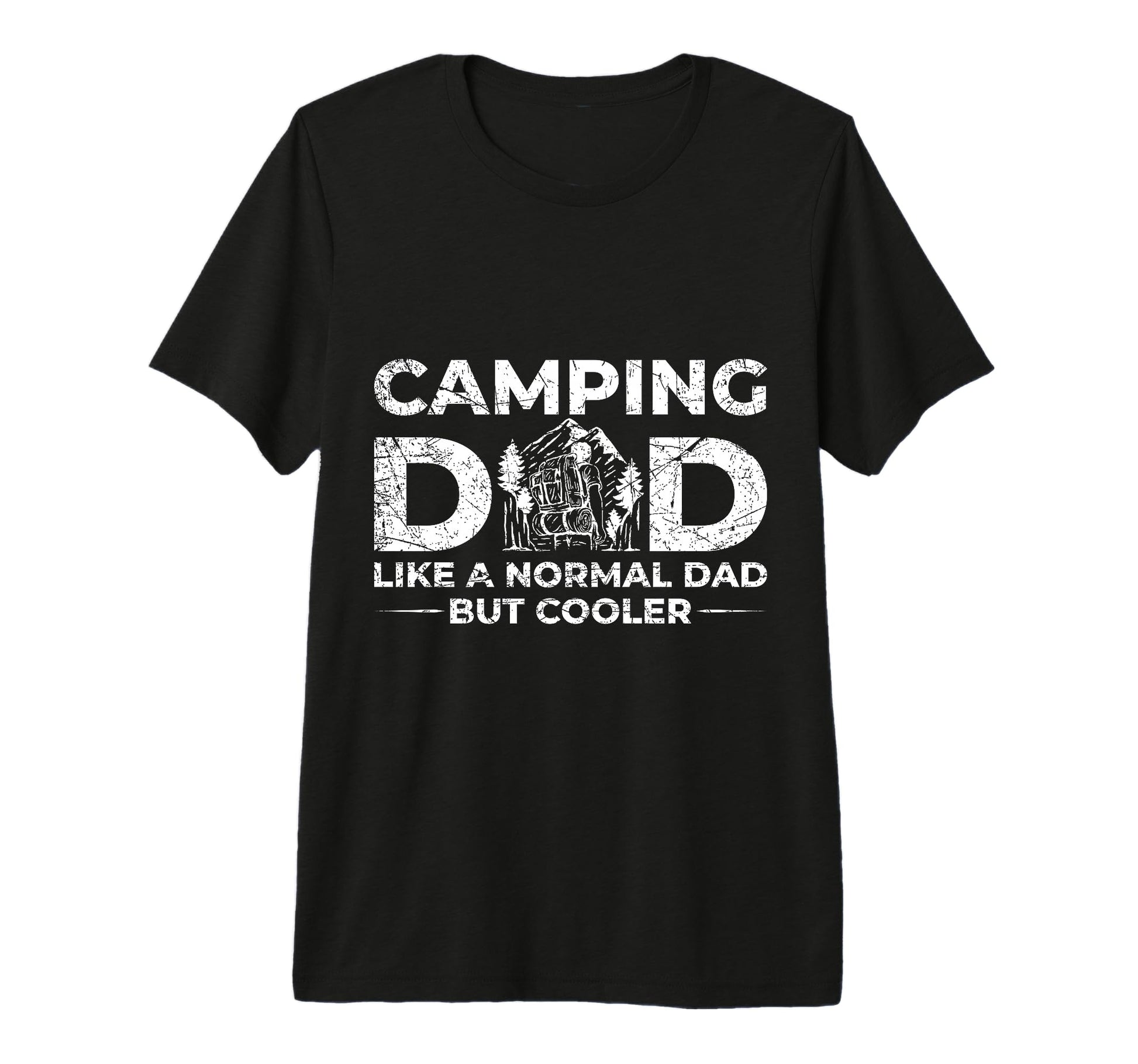 Mens Camping Dad Tri Blend T-Shirt - Aesthetic Graphic Unisex - T-Shirt, Sweatshirt, Hoodie