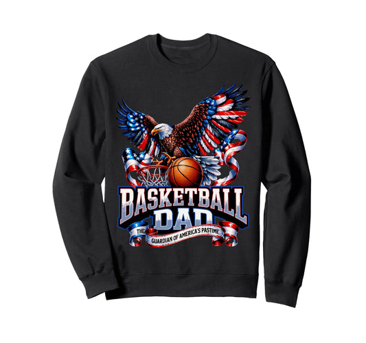 American Flag Basketball Patriotic Sweatshirt - Unique Graphic Men Women - T-Shirt, Sweatshirt, Hoodie