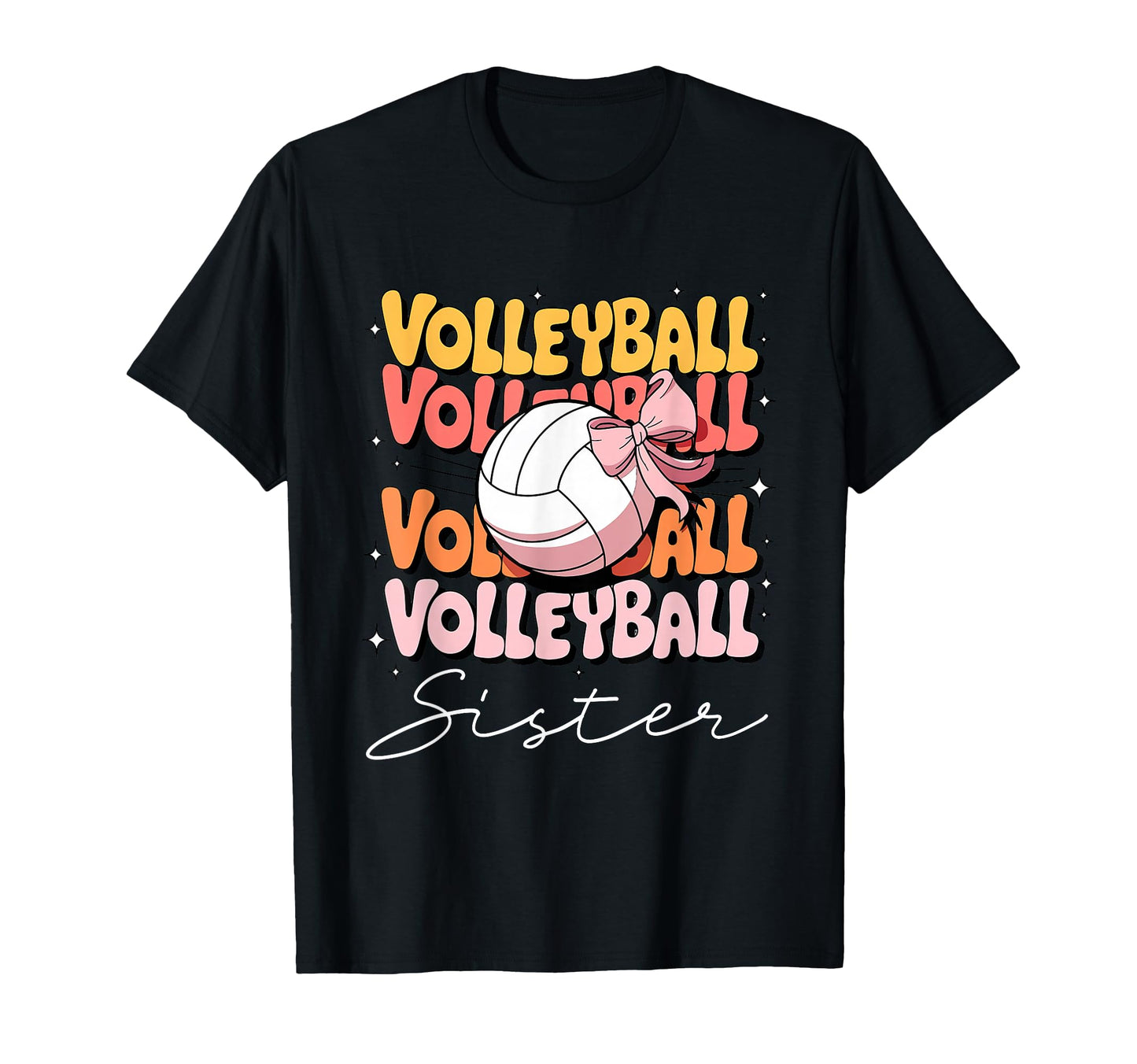 Groovy Volleyball Sister Coquette T-Shirt - Aesthetic Graphic Men Women - T-Shirt, Sweatshirt, Hoodie