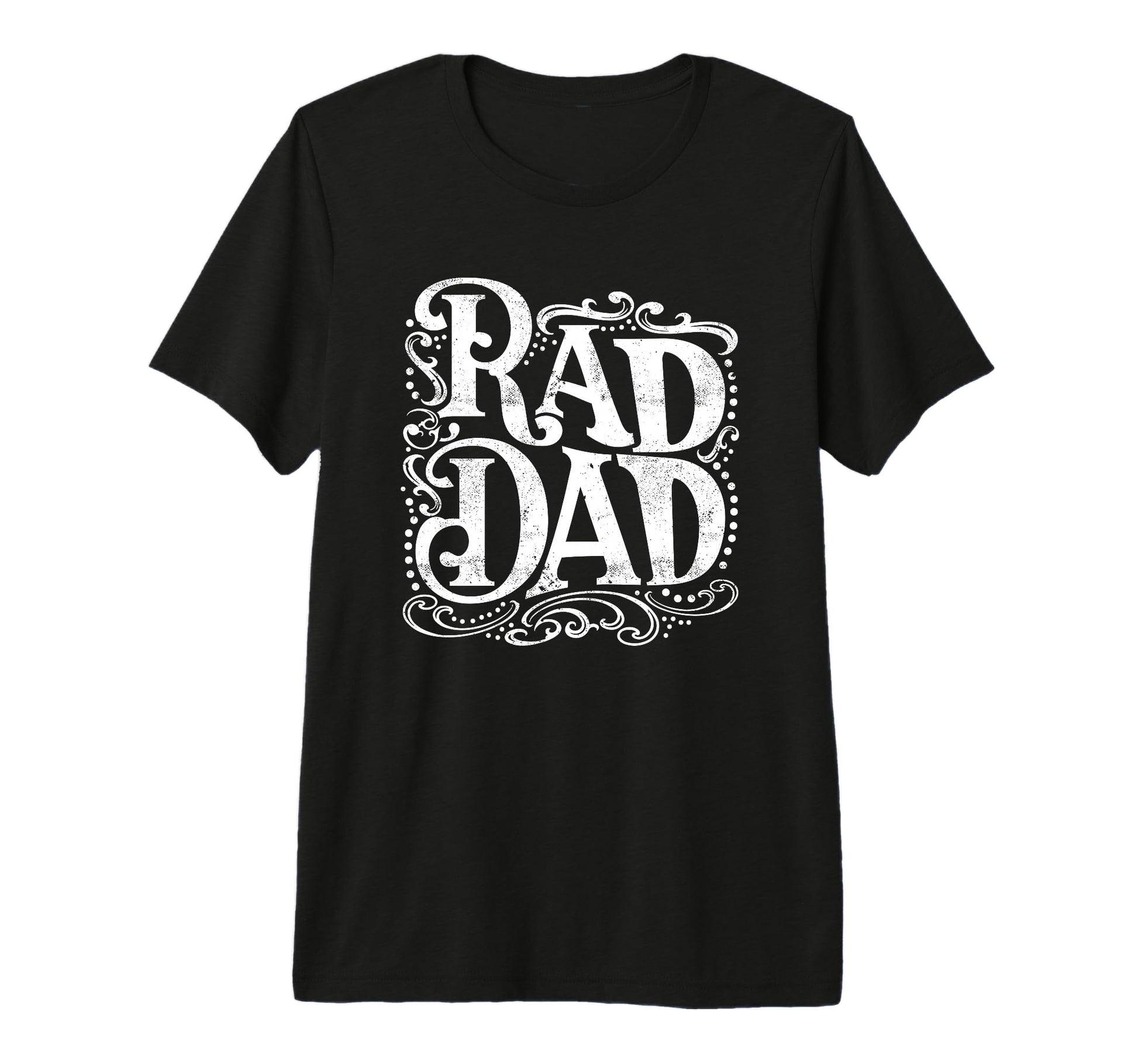 Rad Dad Rad Dad Fathers Day Tri Blend T-Shirt - Custom Art Print for Adults - T-Shirt, Sweatshirt, Hoodie