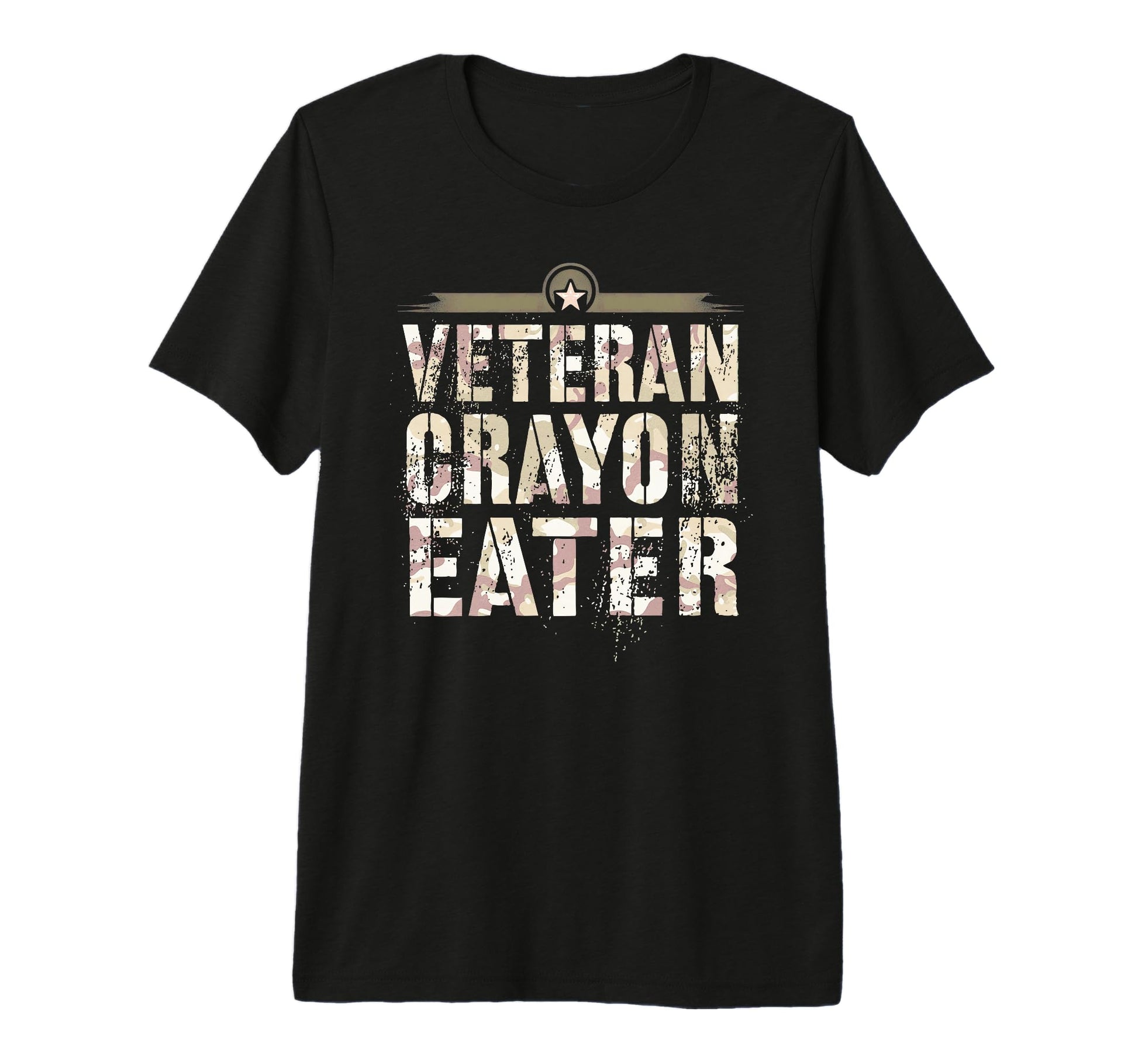 Funny Veteran Crayon Eater I Eat Proud T-Shirt - Novelty Apparel Men Women - T-Shirt, Sweatshirt, Hoodie