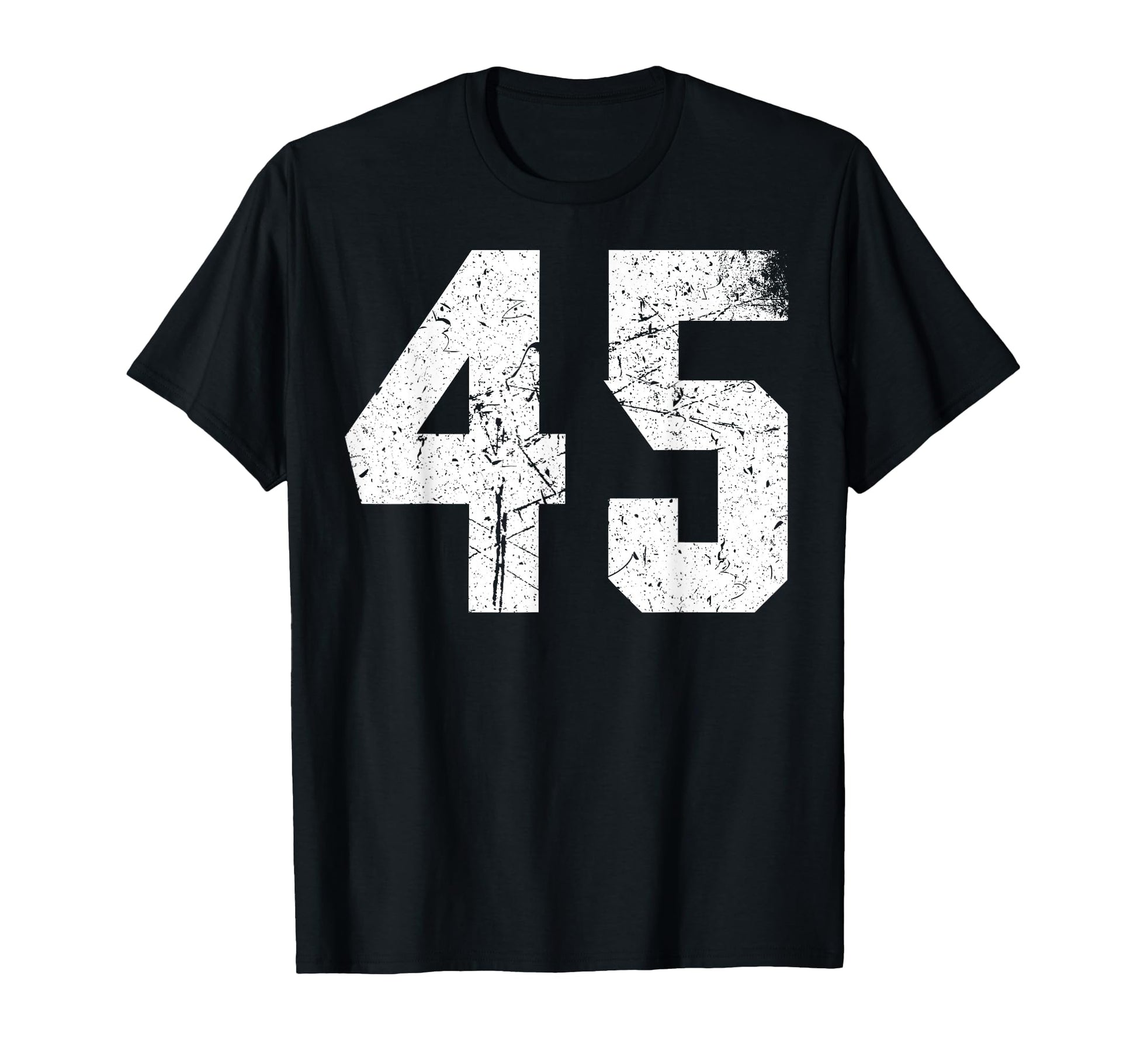 White Sports Team Number 45 T-Shirt - Fun Novelty Design Unisex - T-Shirt, Sweatshirt, Hoodie