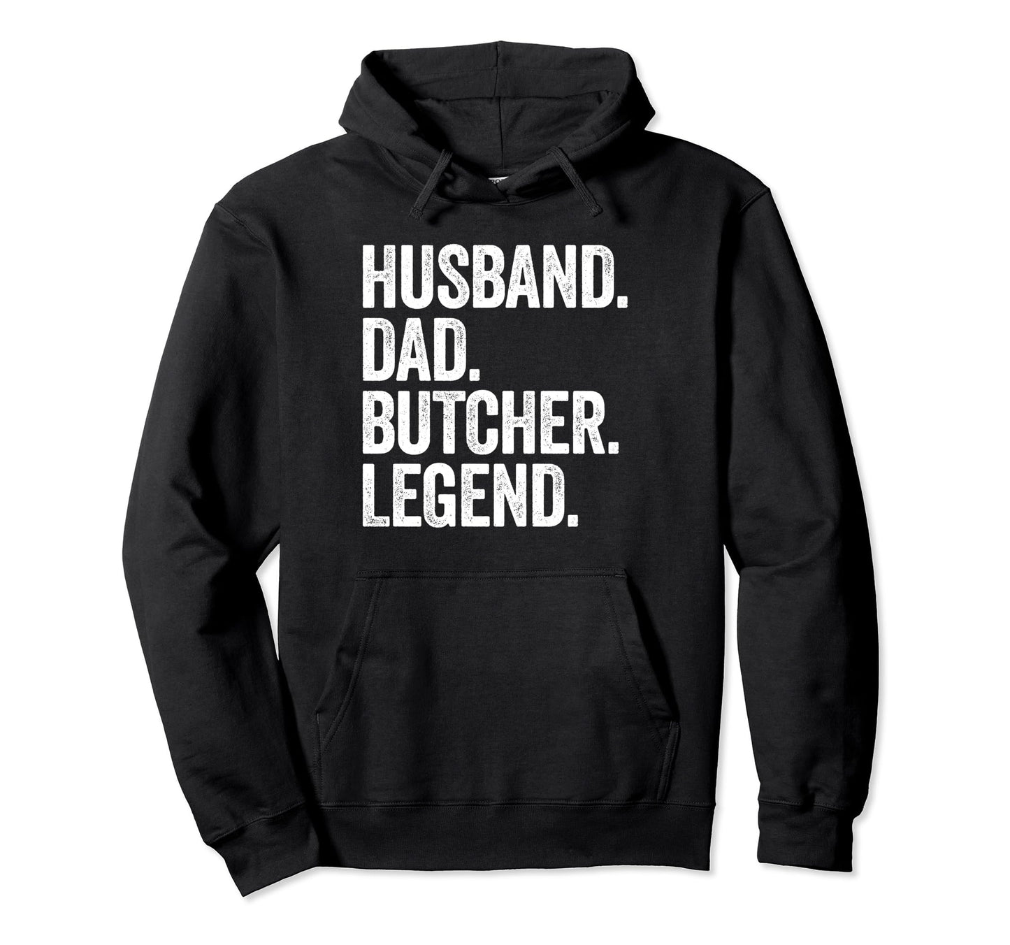 Husband Dad Butcher Meat Funny Hoodie - Minimalist Print Unisex - T-Shirt, Sweatshirt, Hoodie