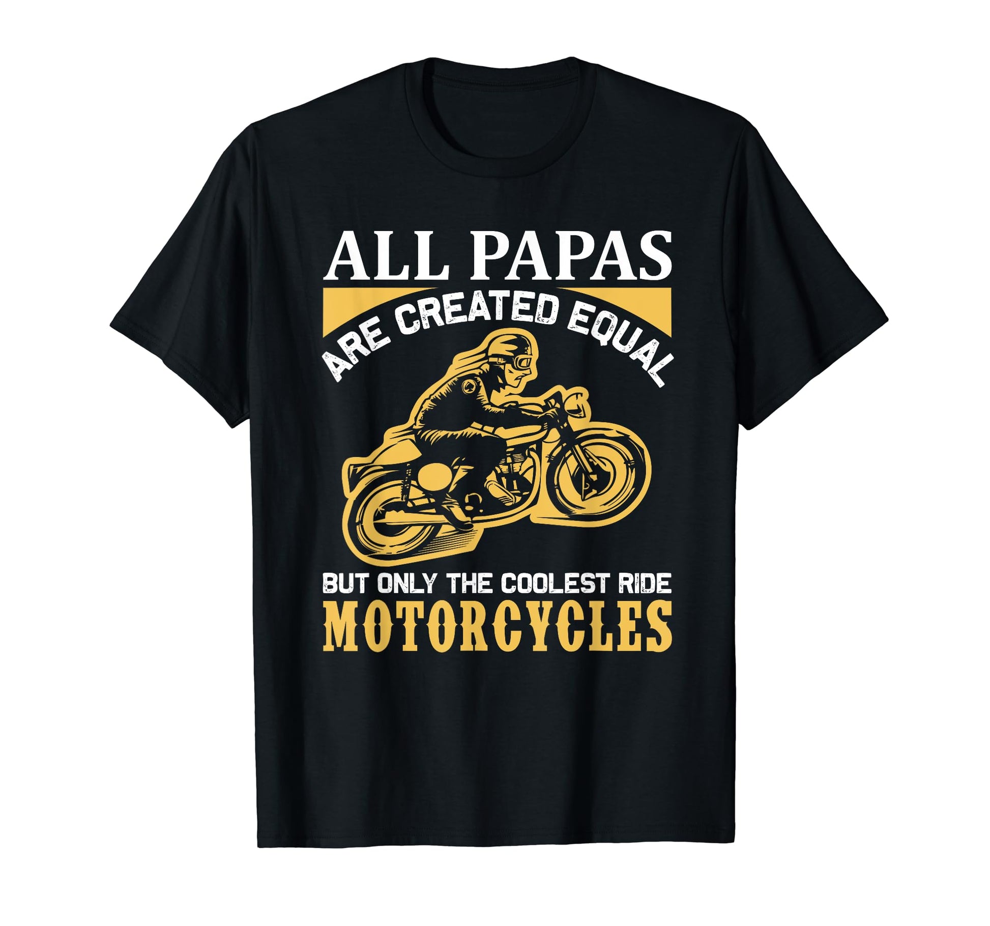 All Papas Coolest Ride Motorcycles T-Shirt - Graphic Print for Adults - T-Shirt, Sweatshirt, Hoodie