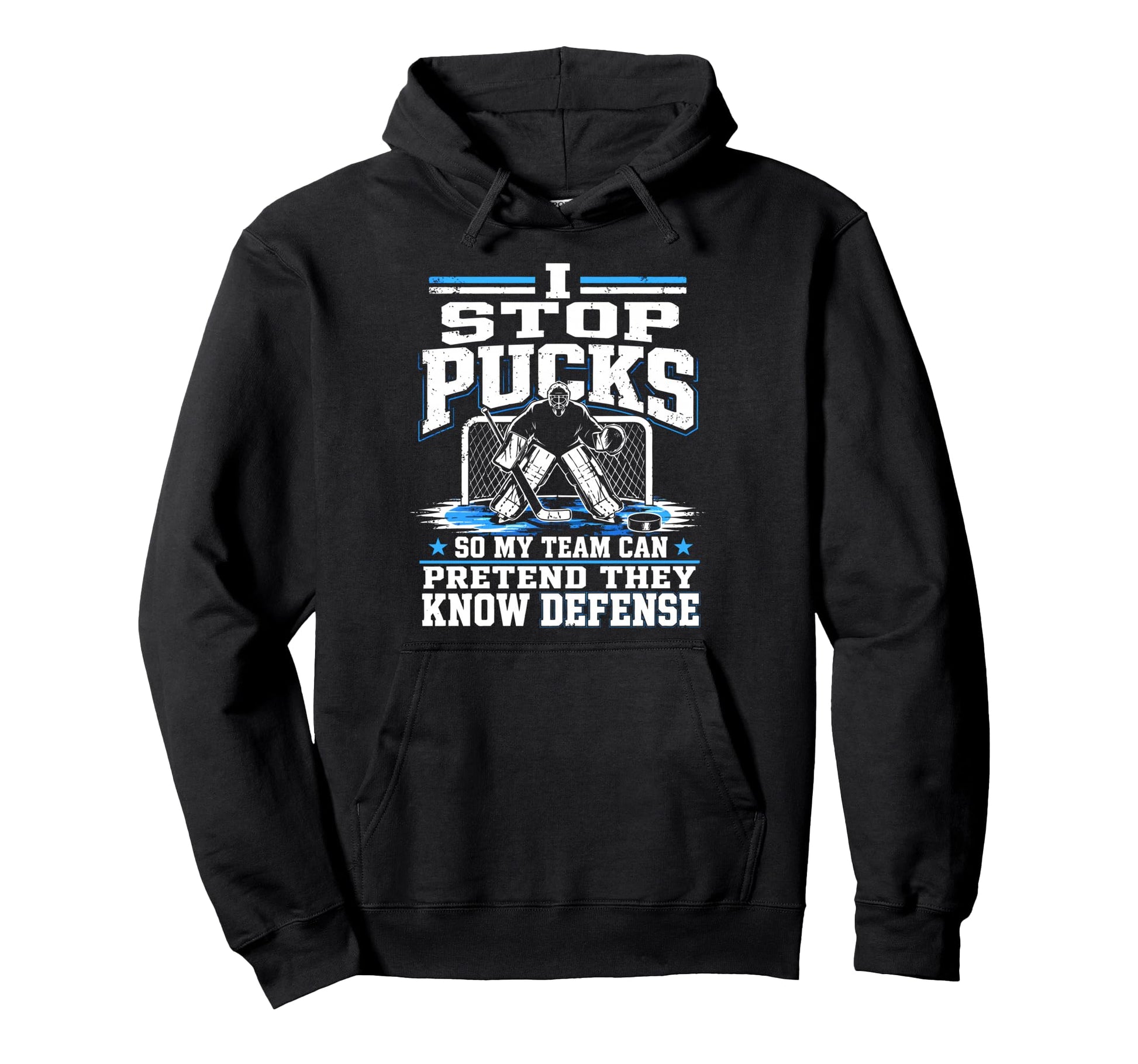 Ice Hockey Goalkeeper Defense Goalie Hoodie - Unique Graphic for Adults - T-Shirt, Sweatshirt, Hoodie