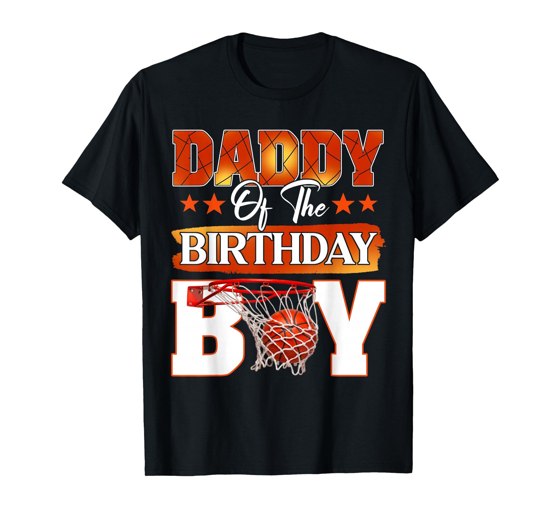Basketball Daddy Birthday Family T-Shirt - Custom Art Print for Adults - T-Shirt, Sweatshirt, Hoodie