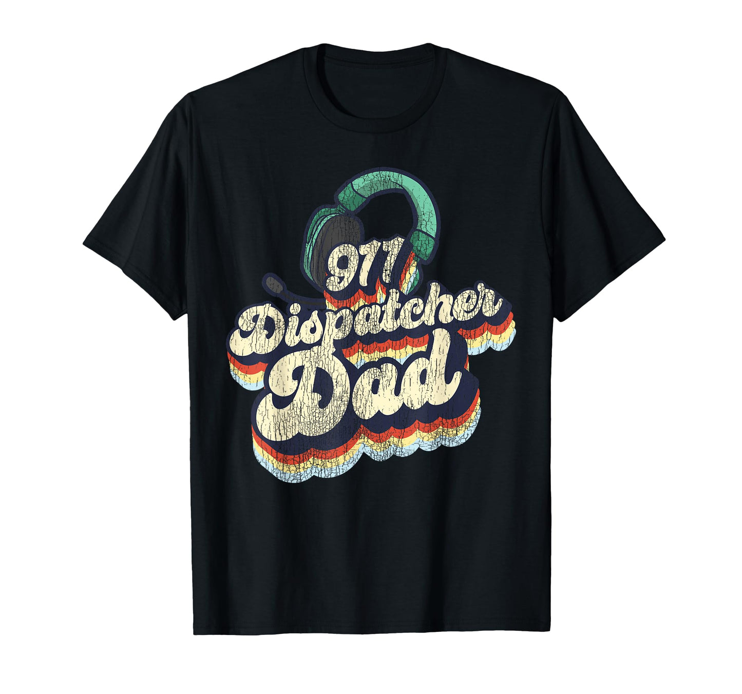 911 Dispatcher Thin Gold Yellow Line T-Shirt - Unique Graphic Men Women - T-Shirt, Sweatshirt, Hoodie