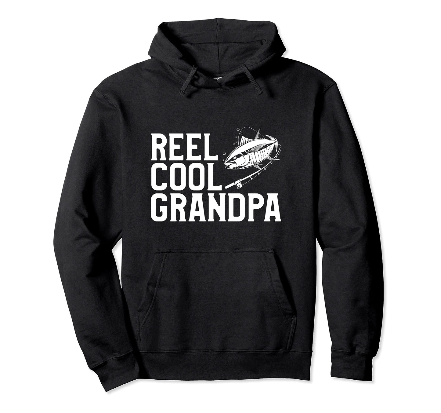 Reel Grandpa Papa Dad Fisherman Fly Hoodie - Aesthetic Graphic Unisex - T-Shirt, Sweatshirt, Hoodie