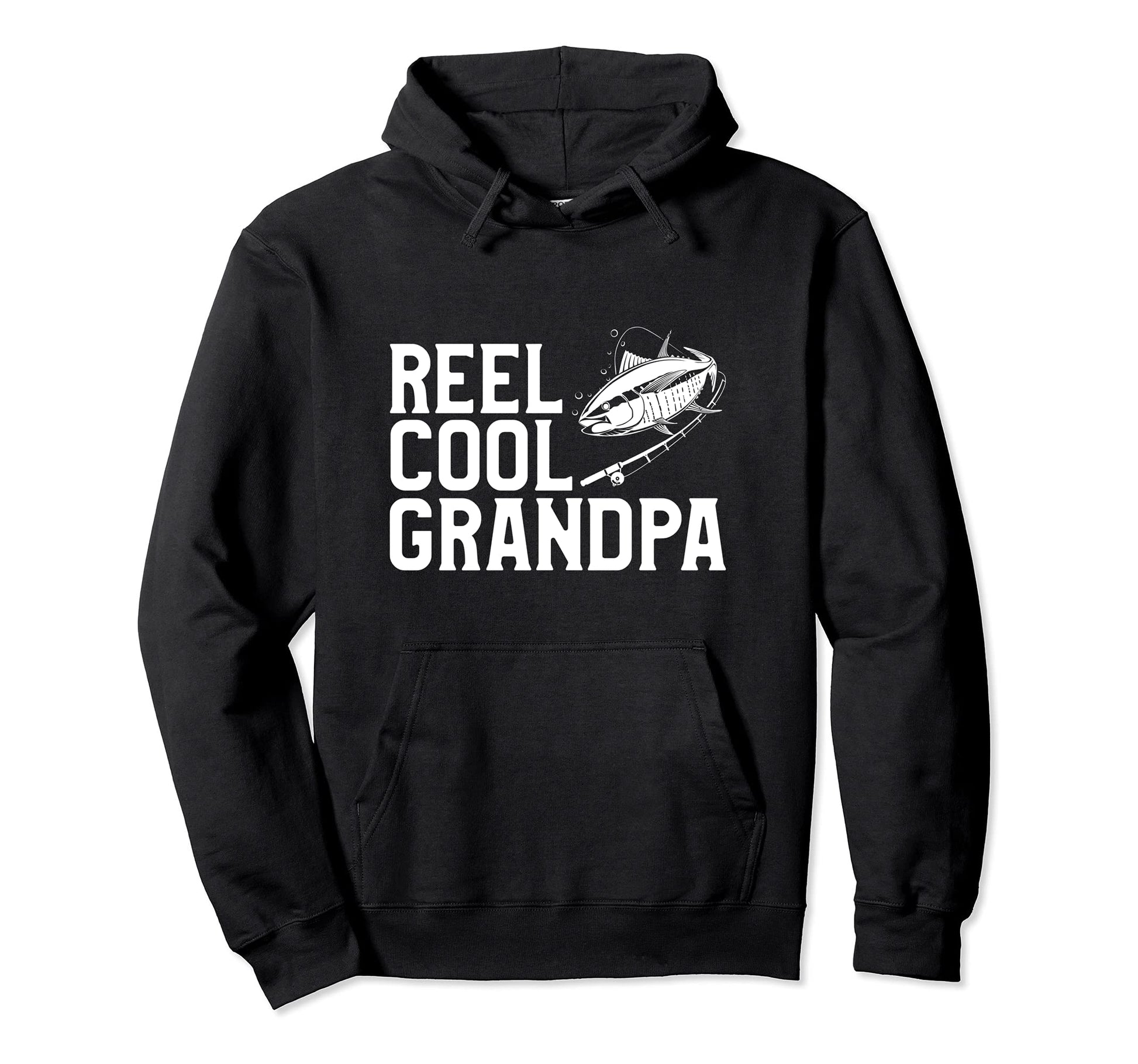Reel Grandpa Papa Dad Fisherman Fly Hoodie - Aesthetic Graphic Unisex - T-Shirt, Sweatshirt, Hoodie