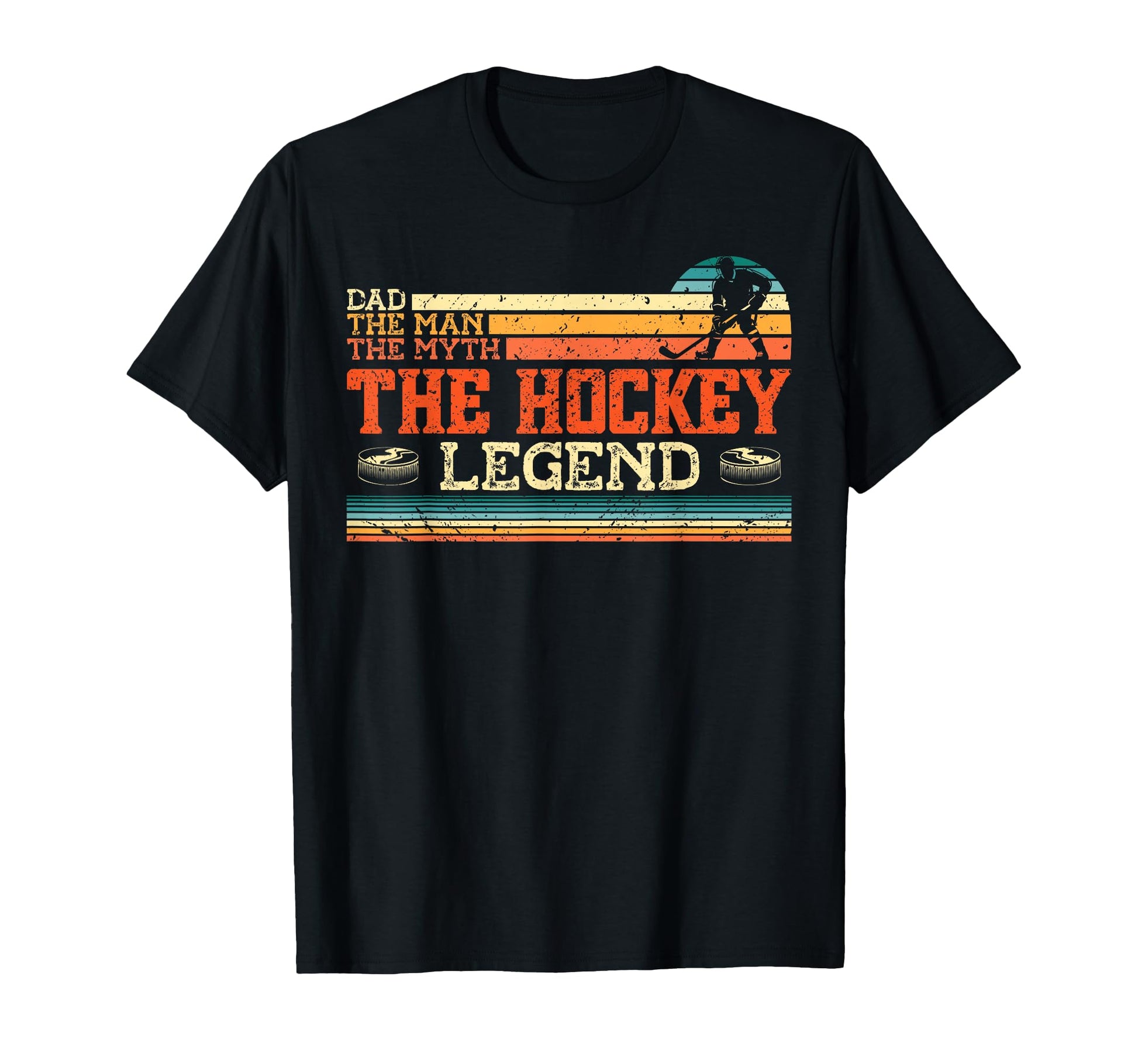 Ice Hockey Dad Father Dad Myth T-Shirt - Unique Graphic Unisex - T-Shirt, Sweatshirt, Hoodie