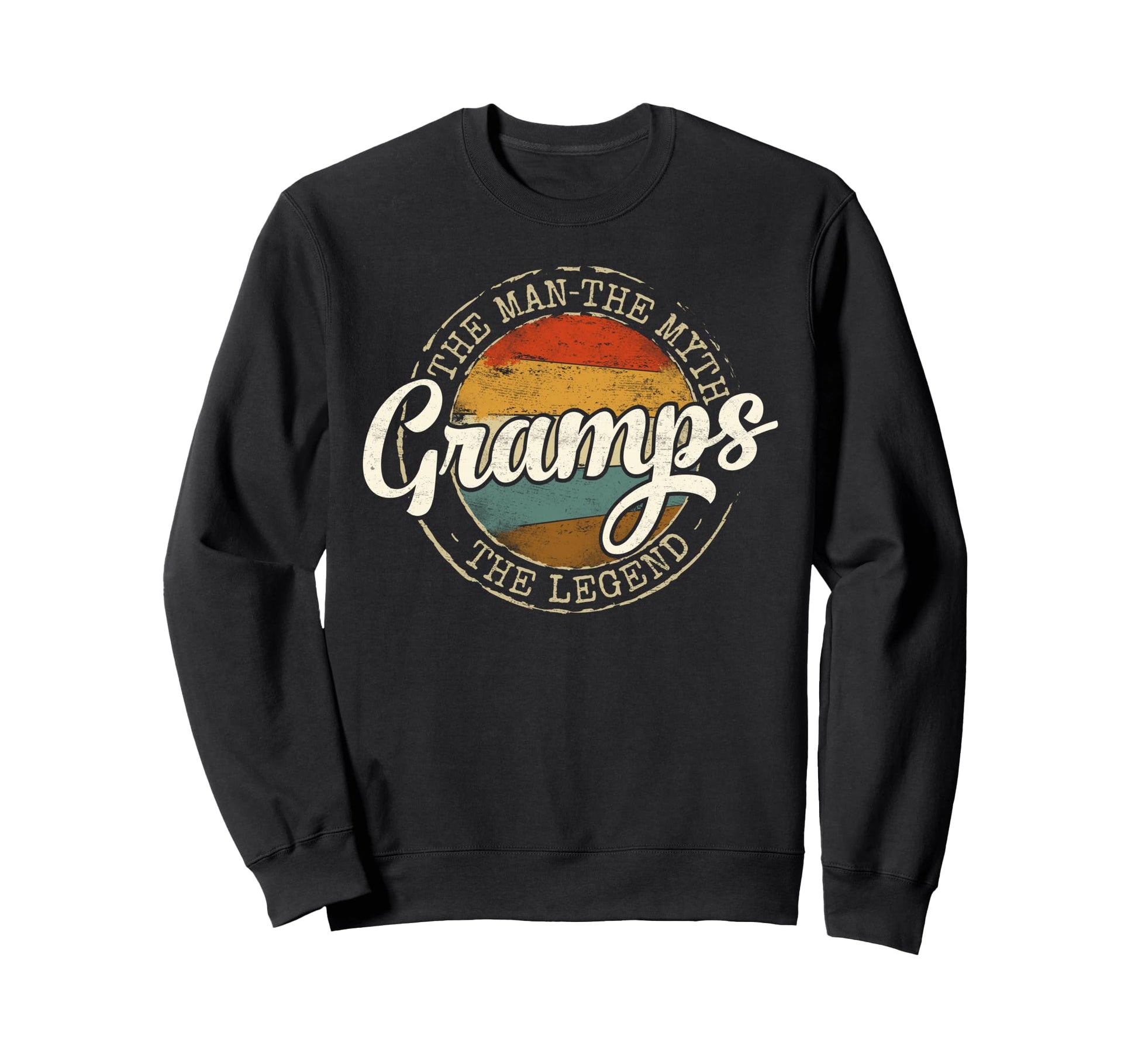 Gramps Myth Legend Stamp Fathers Day Sweatshirt - Streetwear Style Unisex - T-Shirt, Sweatshirt, Hoodie