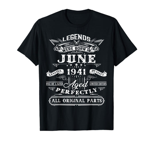 85Th Birthday Gift Legend Born June T-Shirt - Custom Art Print Men Women - T-Shirt, Sweatshirt, Hoodie