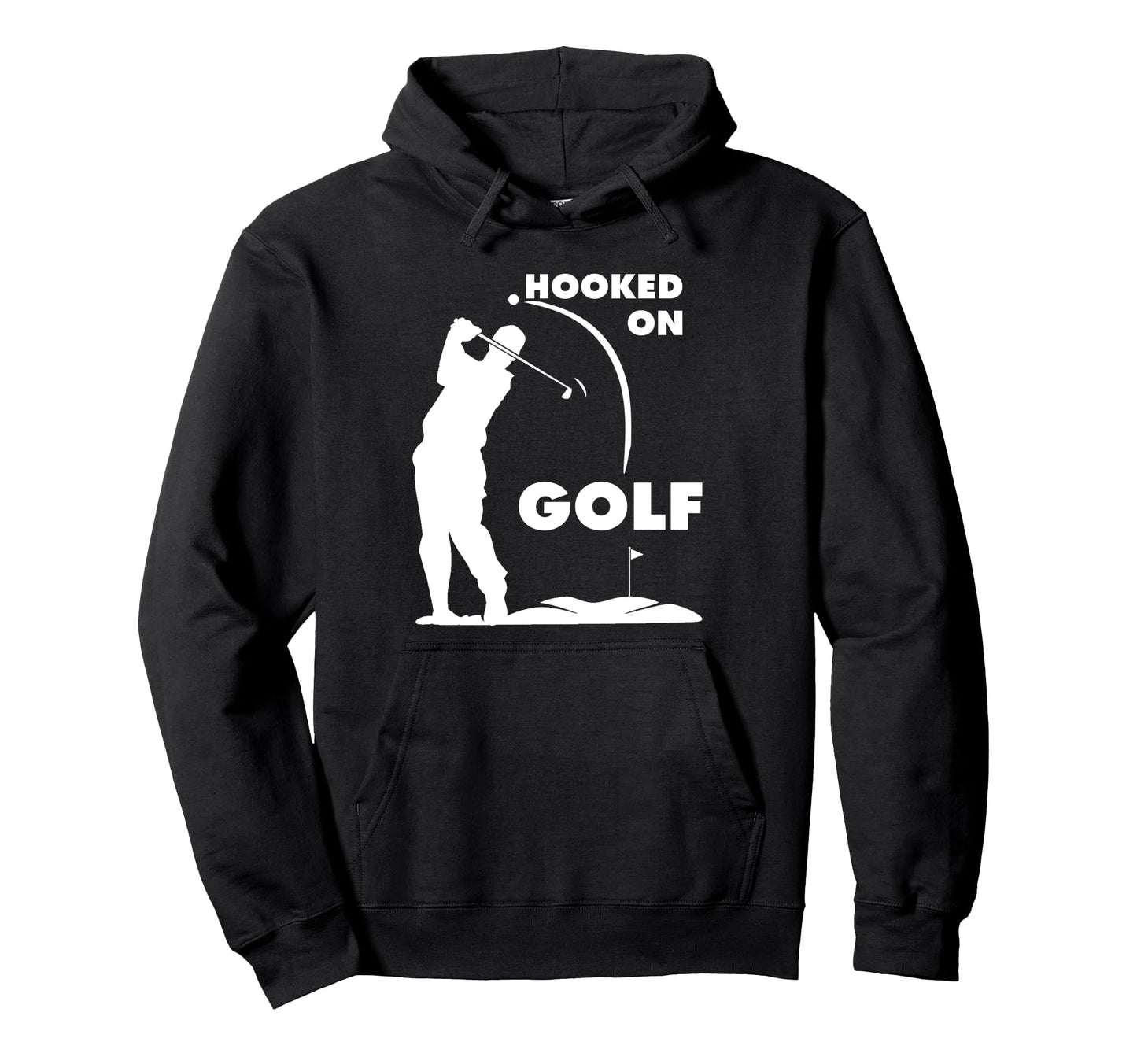 Hooked Golf Golfing Dad Father Day Hoodie - Custom Art Print Unisex - T-Shirt, Sweatshirt, Hoodie
