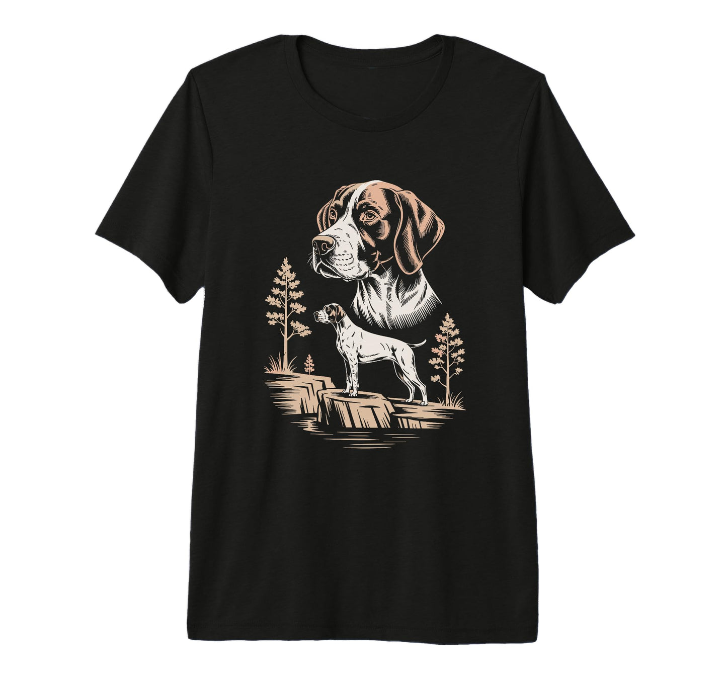 Mom Dad English Pointer Dog Owner T-Shirt - Unique Graphic for Adults - T-Shirt, Sweatshirt, Hoodie