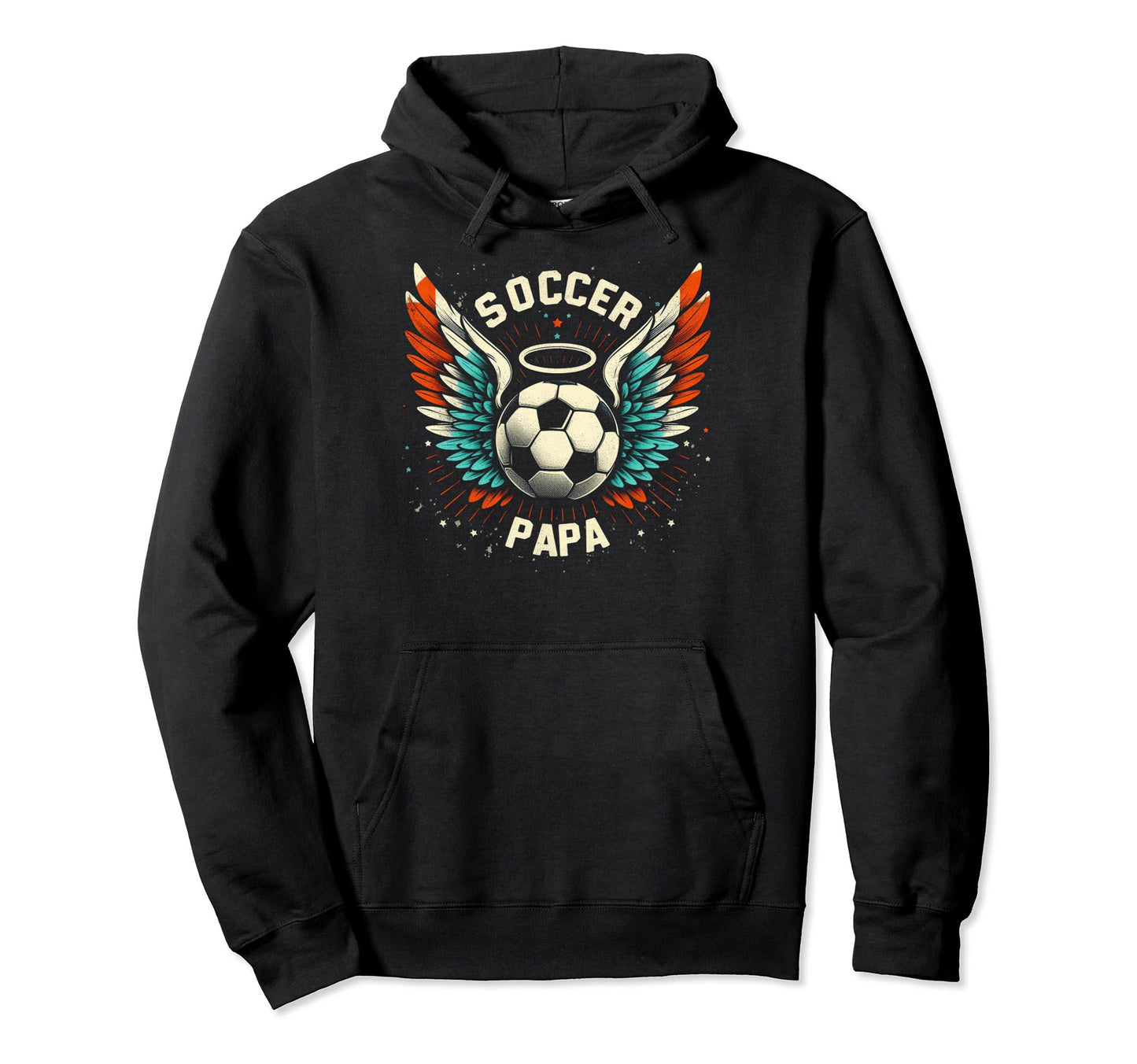 Soccer Papa Family Matching Dad Hoodie - Fun Novelty Design Men Women - T-Shirt, Sweatshirt, Hoodie