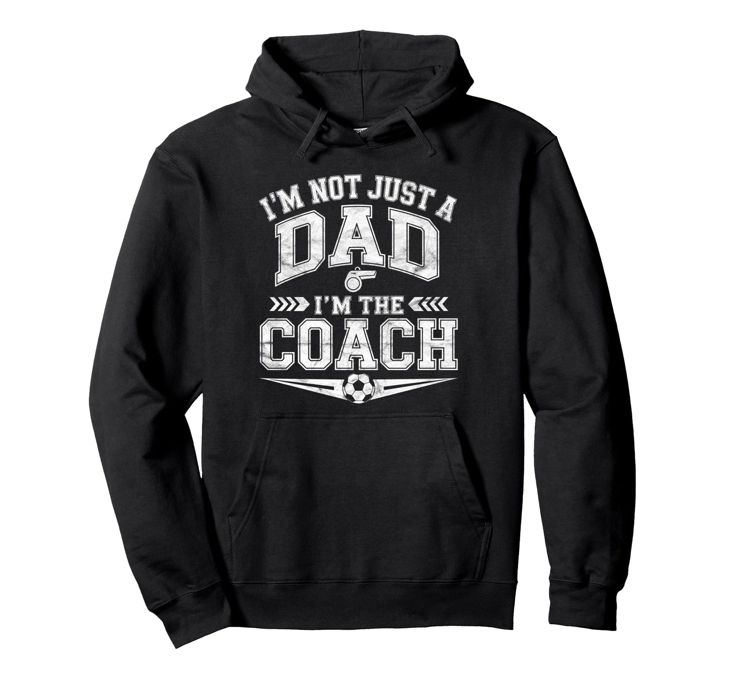 Soccer Dad Coach Funny Coaching Hoodie - Minimalist Print for Adults - T-Shirt, Sweatshirt, Hoodie