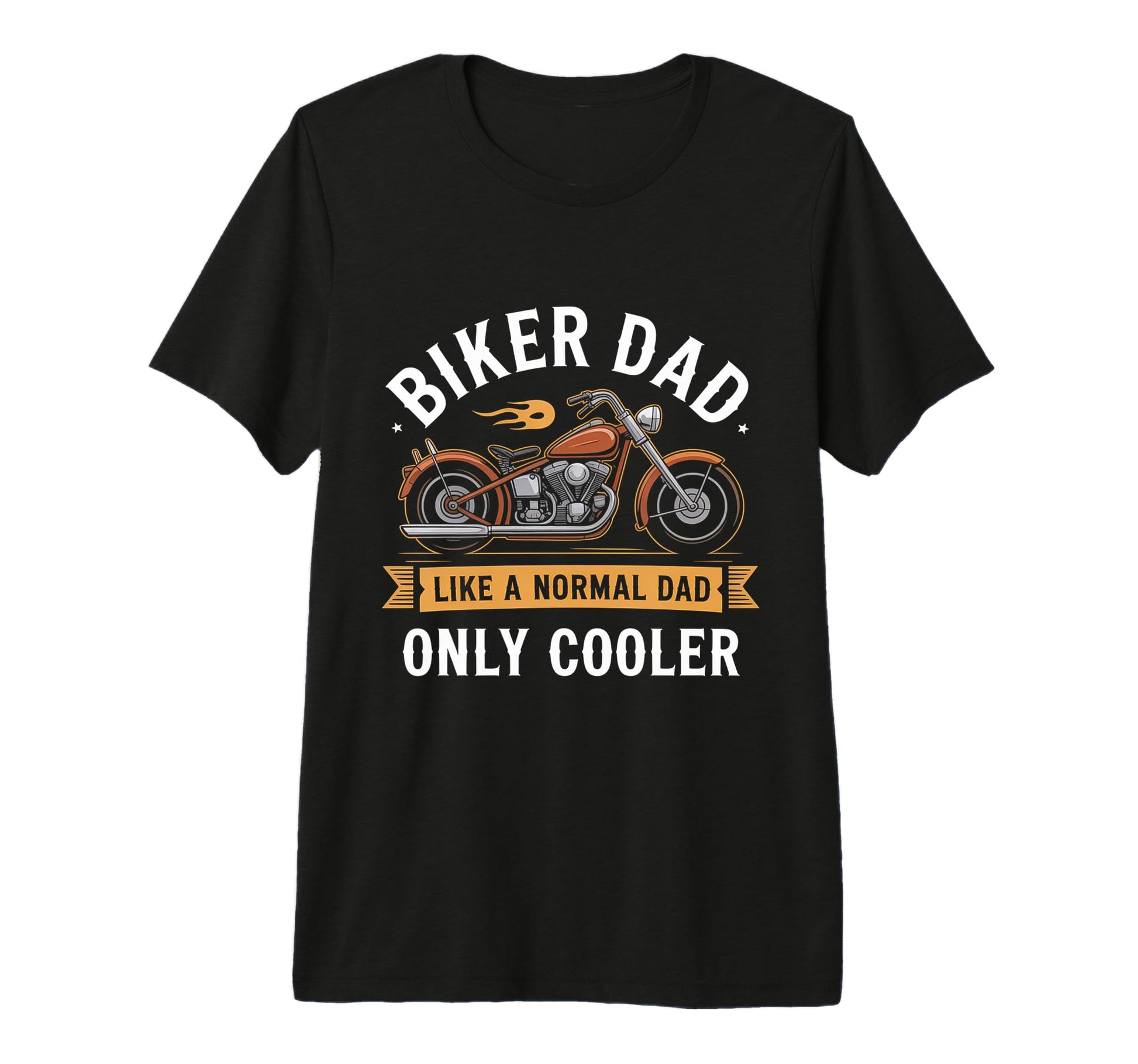 Biker Dad Motorcycle Funny Bike Motocross T-Shirt - Unique Graphic Unisex - T-Shirt, Sweatshirt, Hoodie