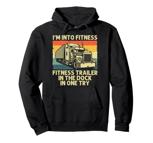Best Truck Driver Art Dad Trucking Cdl Hoodie - Unique Graphic Men Women - T-Shirt, Sweatshirt, Hoodie