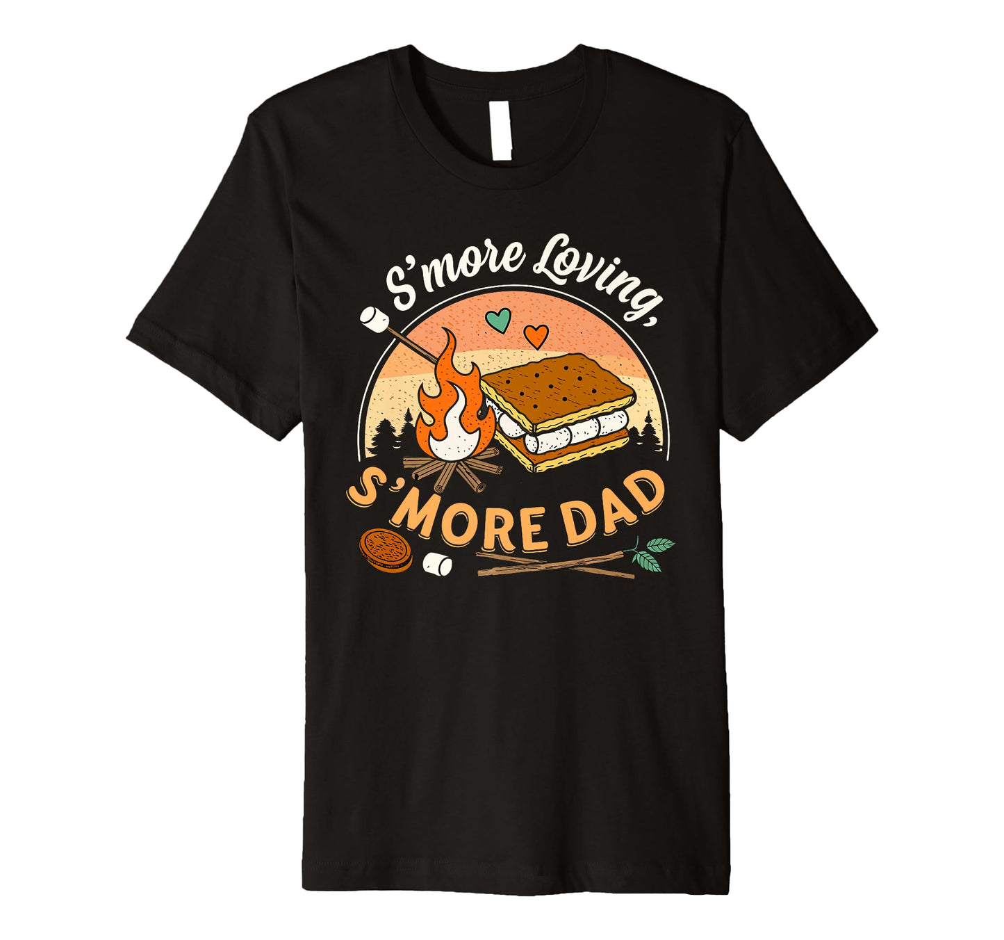 Smore Loving Smore Dad Fathers Day T-Shirt - Unique Graphic Men Women - T-Shirt, Sweatshirt, Hoodie