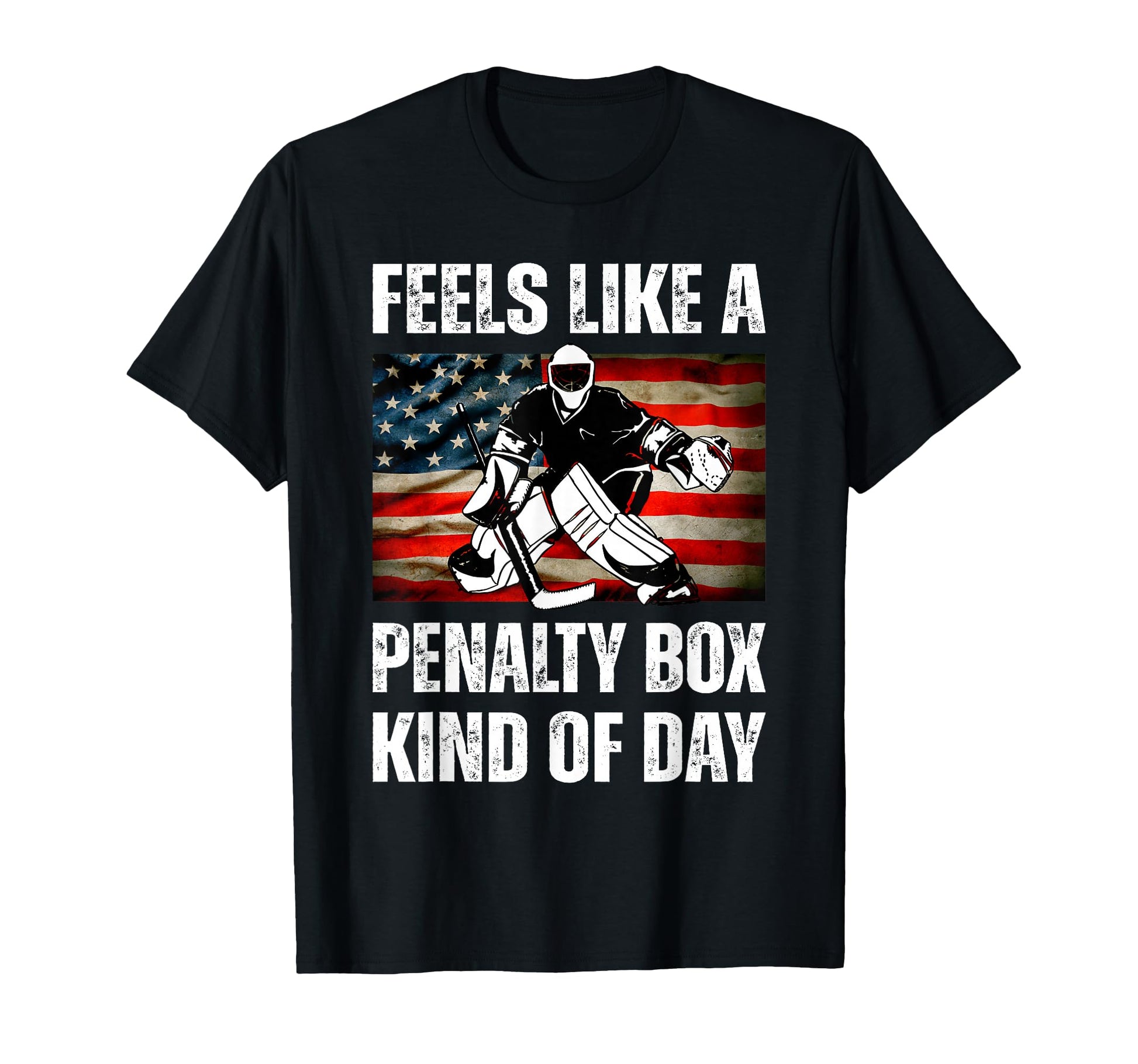 Funny Hockey Feels Like Penalty Box T-Shirt - Minimalist Print for Adults - T-Shirt, Sweatshirt, Hoodie