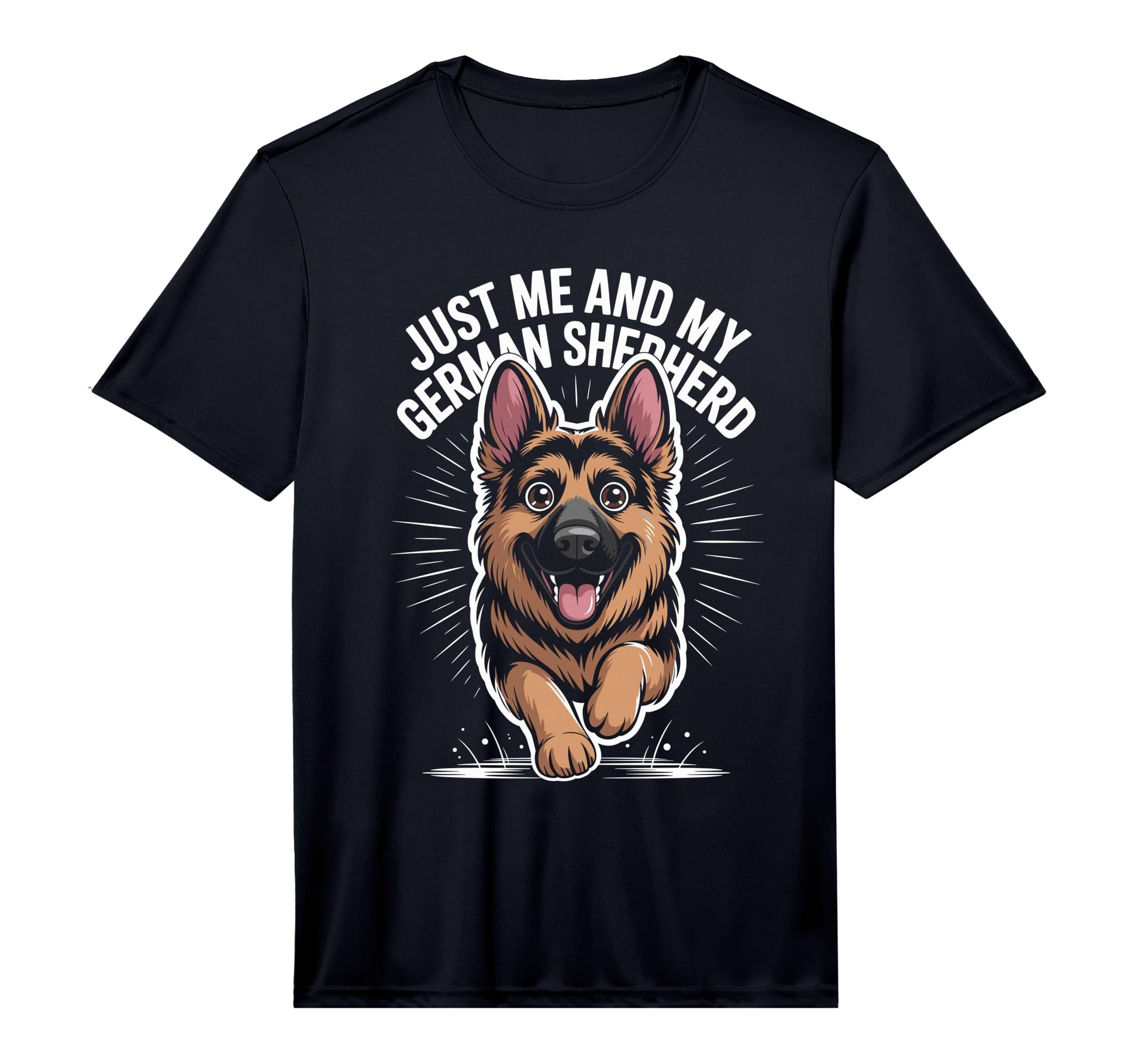 Mens Just Me And My German Shepherd T-Shirt - Trendy Graphic for Adults - T-Shirt, Sweatshirt, Hoodie