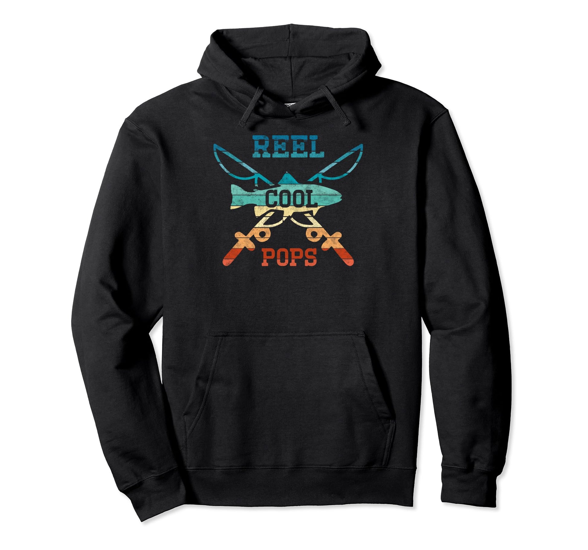 Reel Pops Fisherman Fathers Day Hoodie - Casual Everyday Wear Men Women - T-Shirt, Sweatshirt, Hoodie