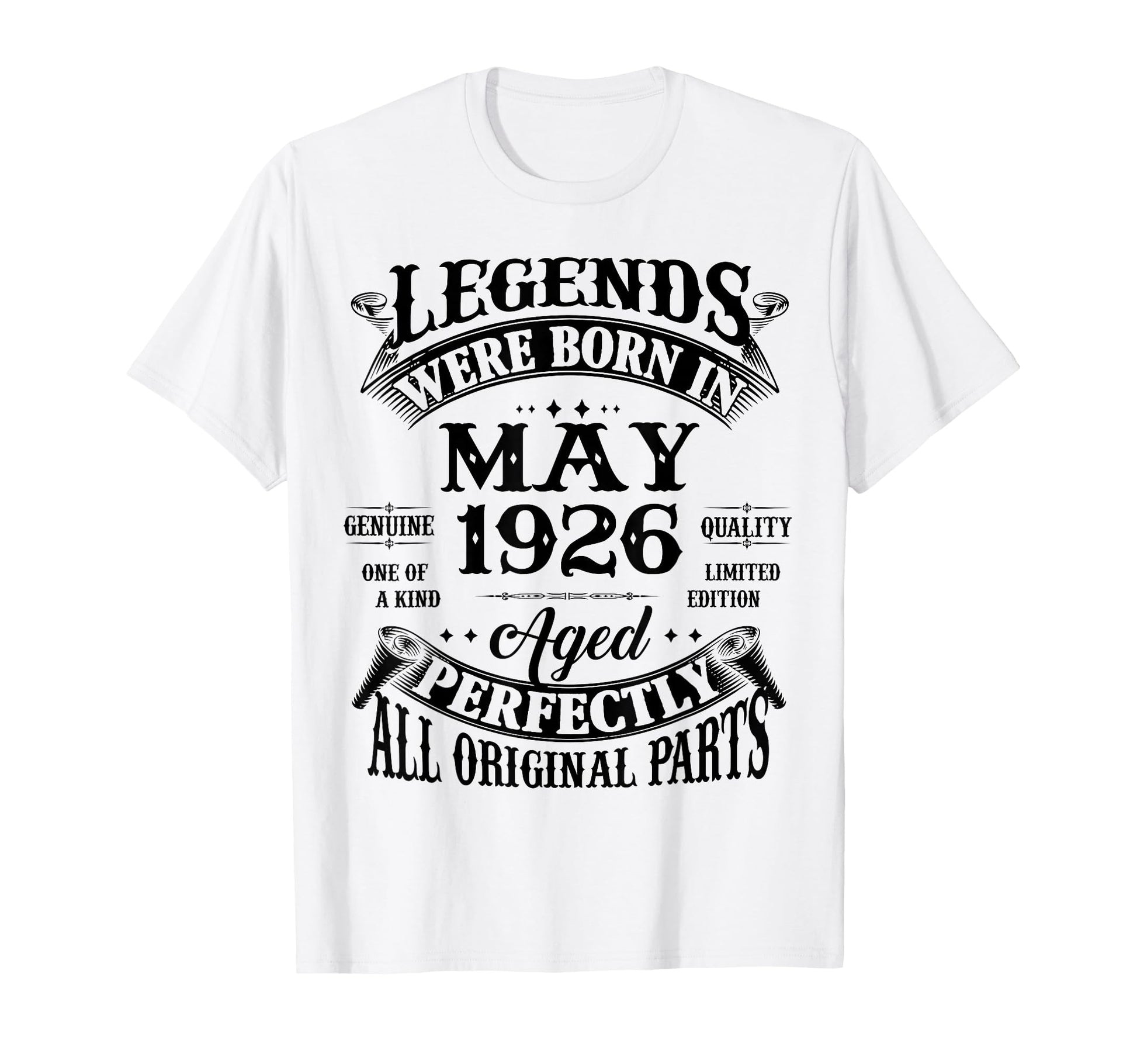 100Th Birthday Gift Legend Born May T-Shirt - Aesthetic Graphic Men Women - T-Shirt, Sweatshirt, Hoodie