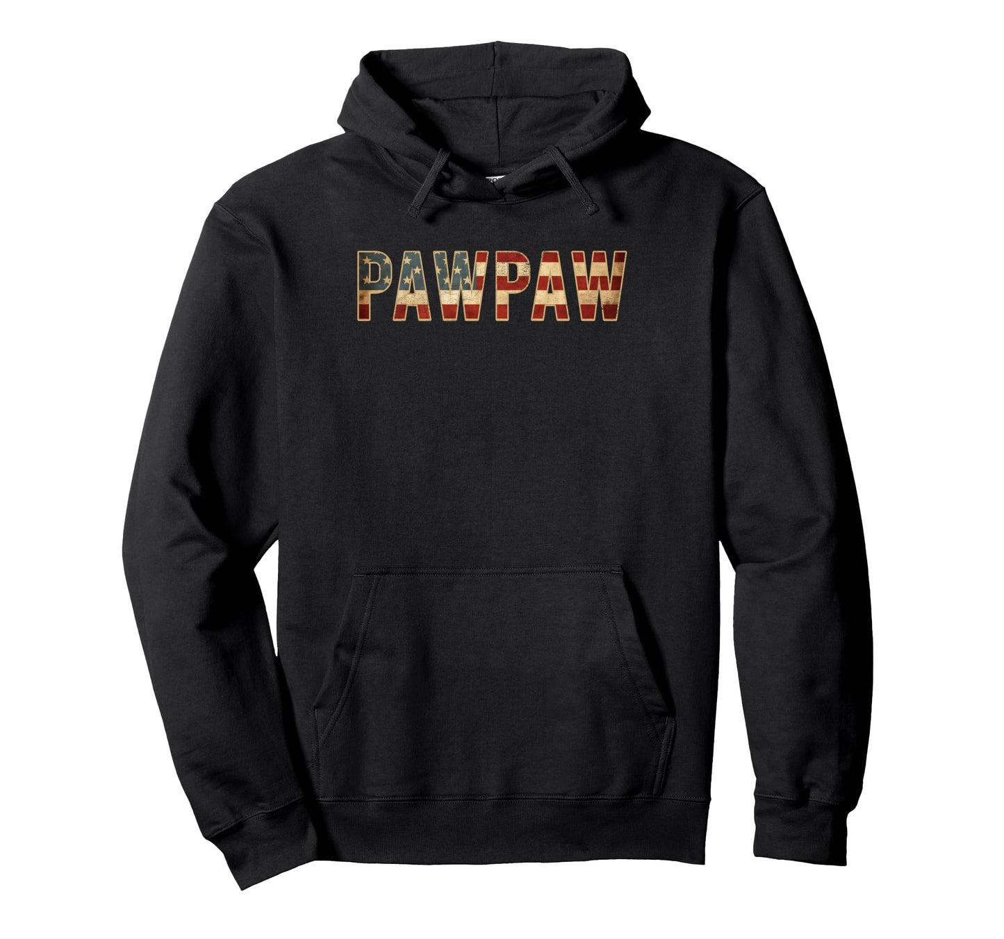 Pawpaw American Flag Patriotic Grandpa Hoodie - Unique Graphic for Adults - T-Shirt, Sweatshirt, Hoodie