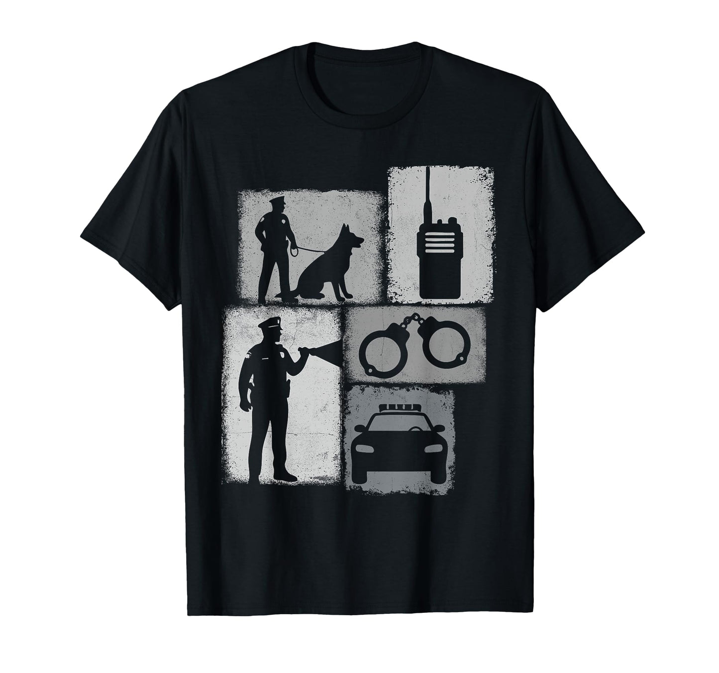Police Officer Collage Police T-Shirt - Novelty Apparel Unisex - T-Shirt, Sweatshirt, Hoodie