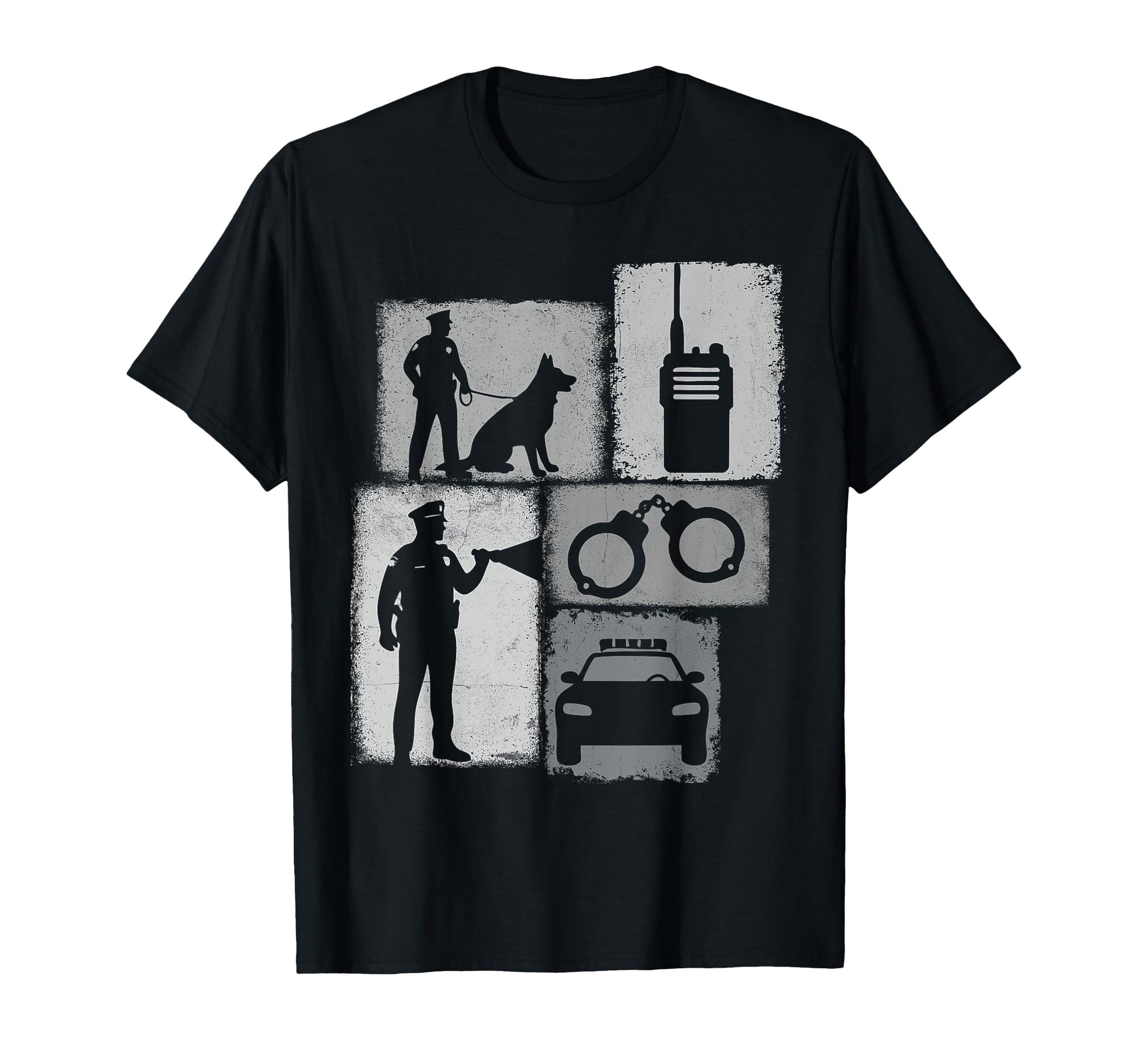 Police Officer Collage Police T-Shirt - Novelty Apparel Unisex - T-Shirt, Sweatshirt, Hoodie