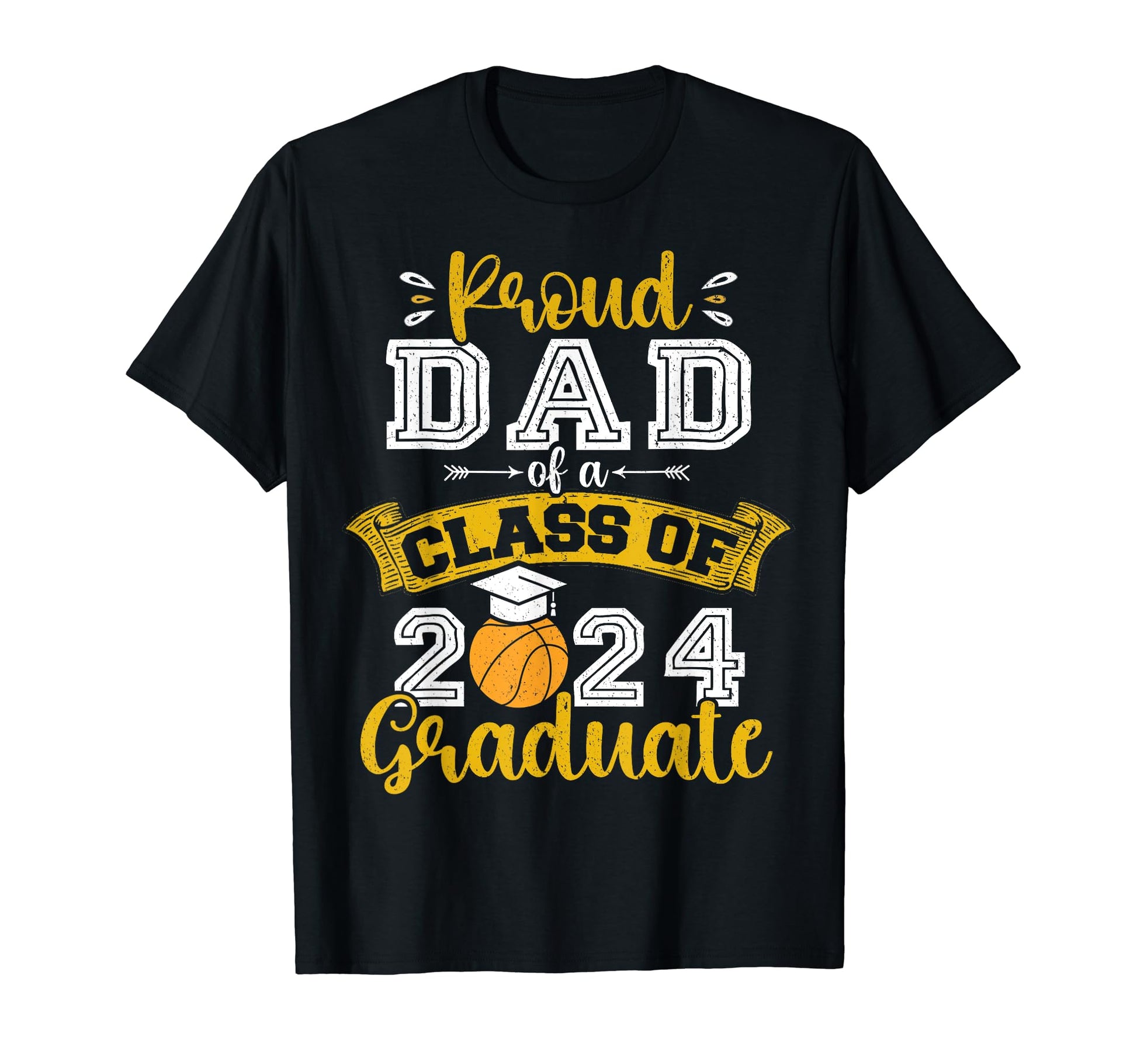 Proud Dad Class 2024 Graduate T-Shirt - Minimalist Print for Adults - T-Shirt, Sweatshirt, Hoodie