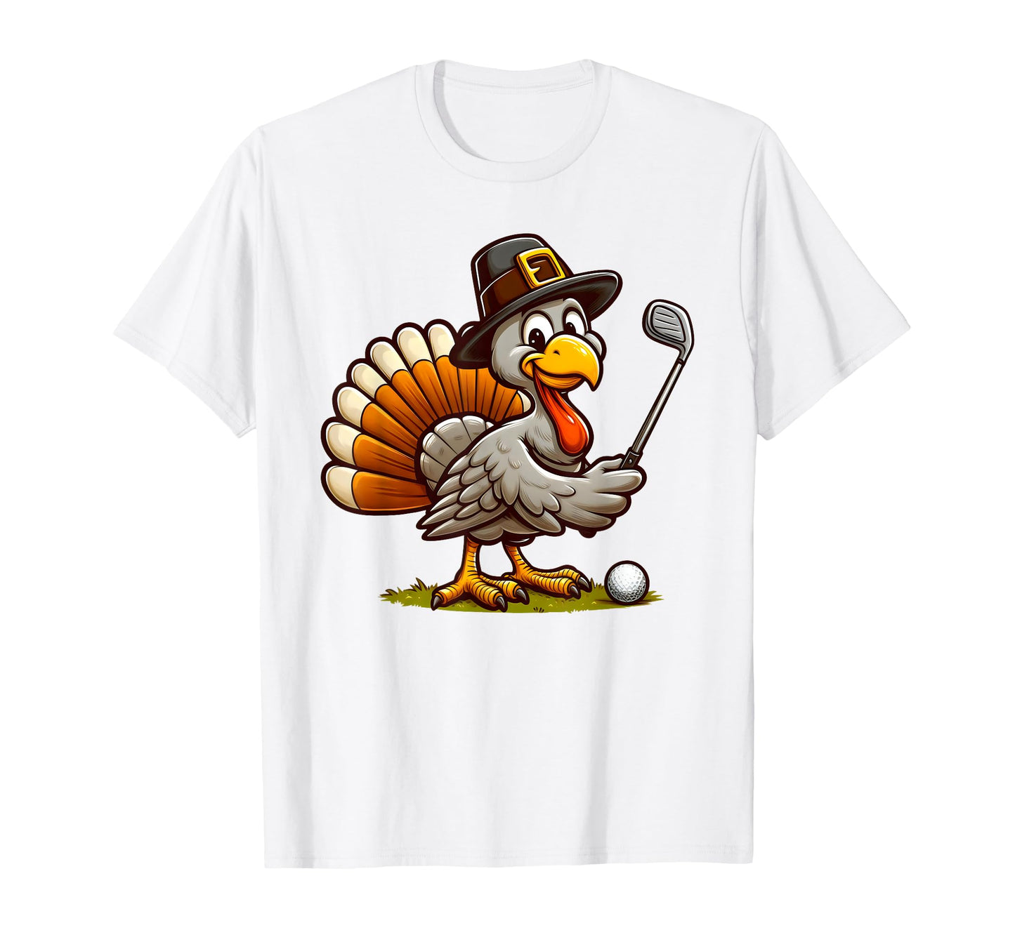 Turkey Golf Thanksgiving Golfer T-Shirt - Fun Novelty Design for Adults - T-Shirt, Sweatshirt, Hoodie