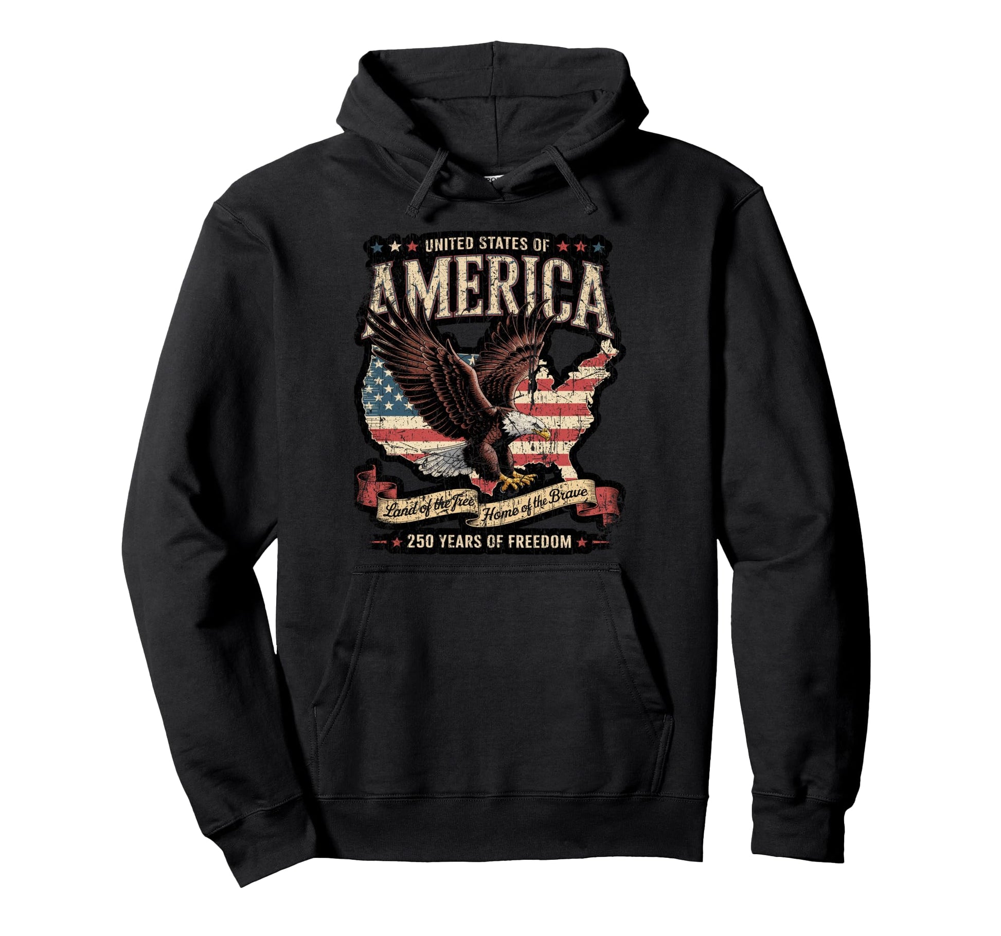 250 Year American Anniversary Usa Hoodie - Casual Everyday Wear Men Women - T-Shirt, Sweatshirt, Hoodie