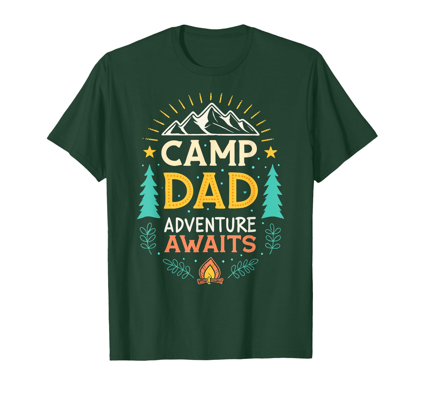 Adventure Dad Camping Dad Fathers Day T-Shirt - Custom Art Print Men Women - T-Shirt, Sweatshirt, Hoodie