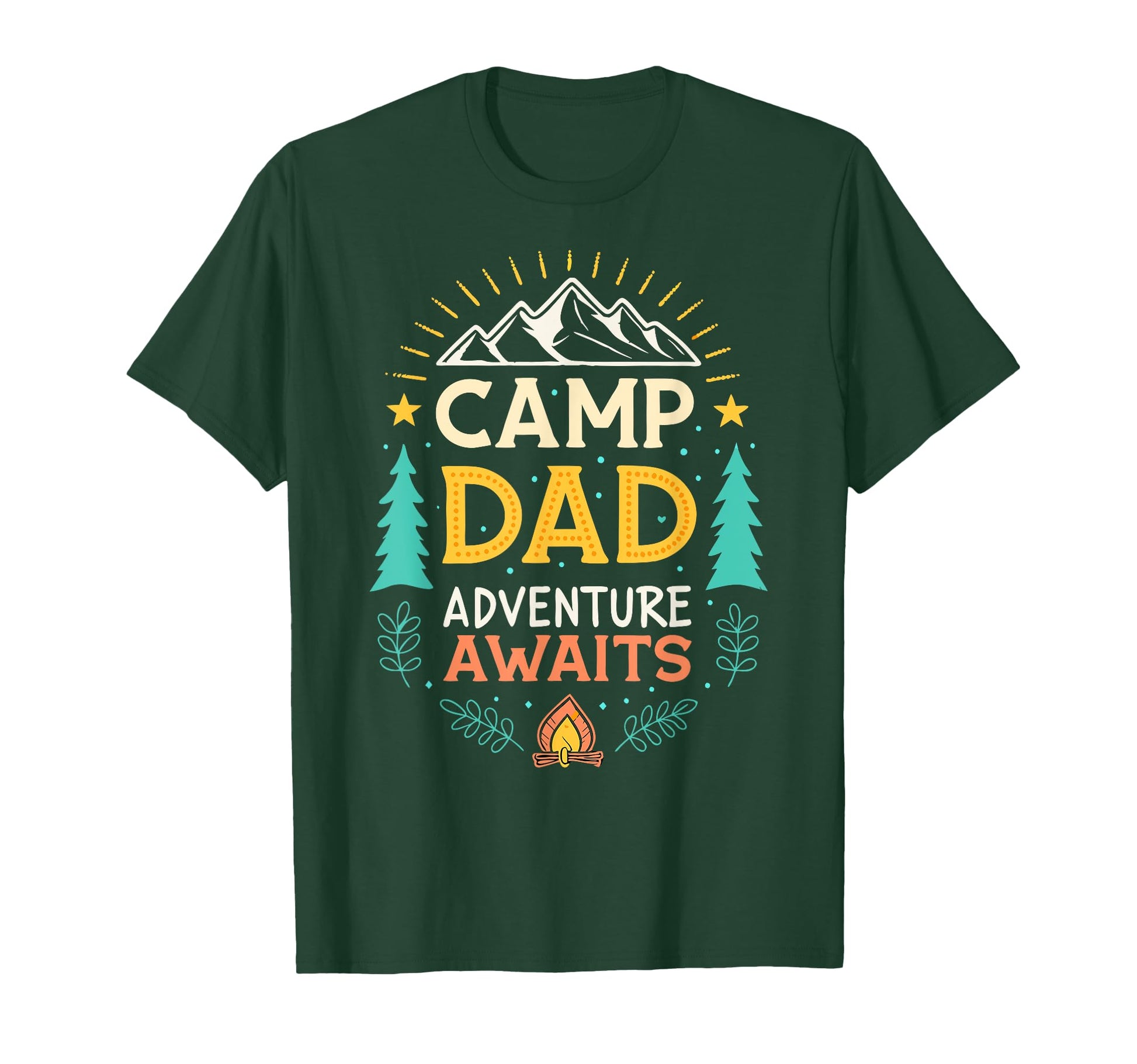 Adventure Dad Camping Dad Fathers Day T-Shirt - Custom Art Print Men Women - T-Shirt, Sweatshirt, Hoodie