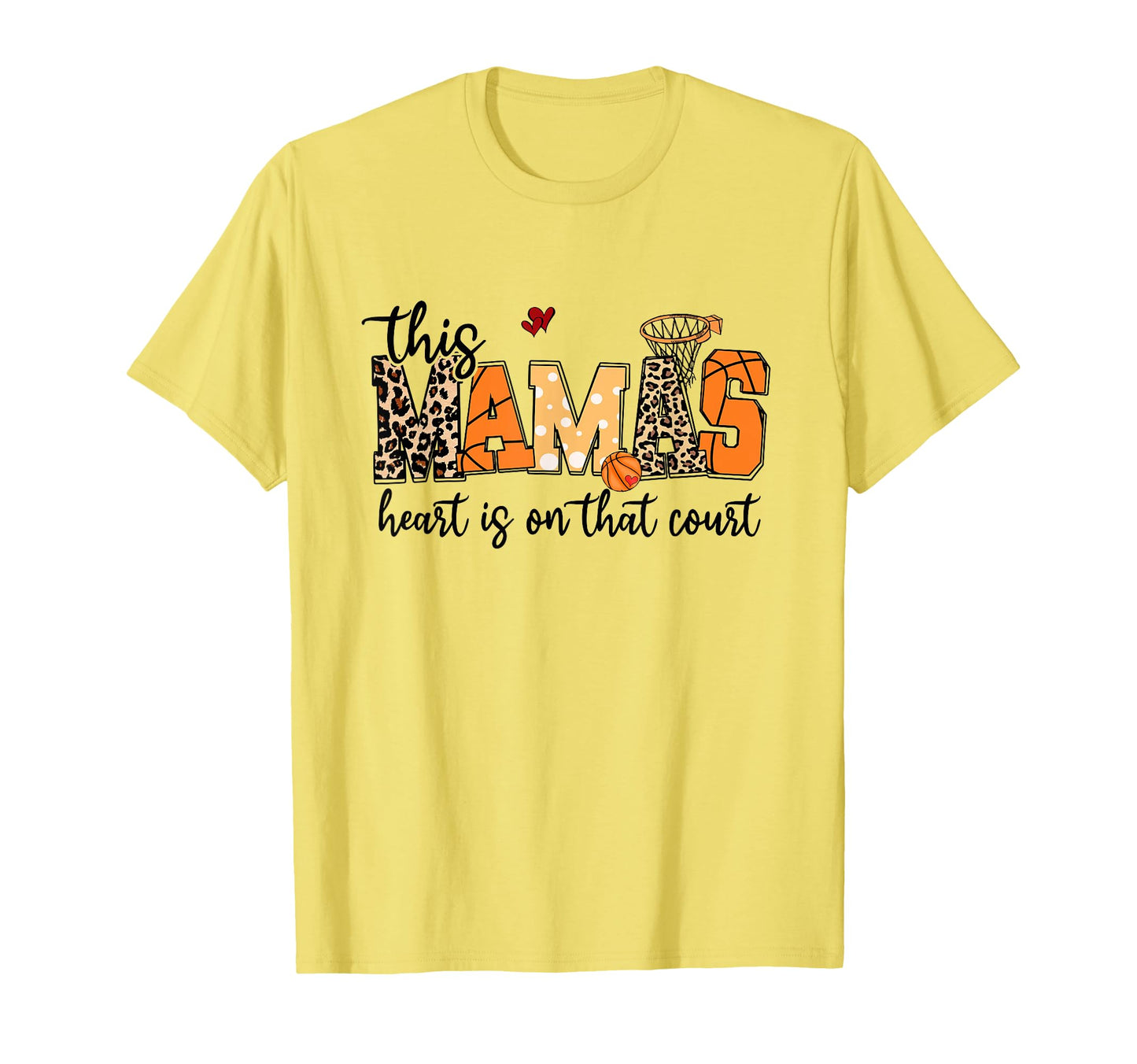 Mamas Heart Is That Court Funny T-Shirt - Minimalist Print Unisex - T-Shirt, Sweatshirt, Hoodie