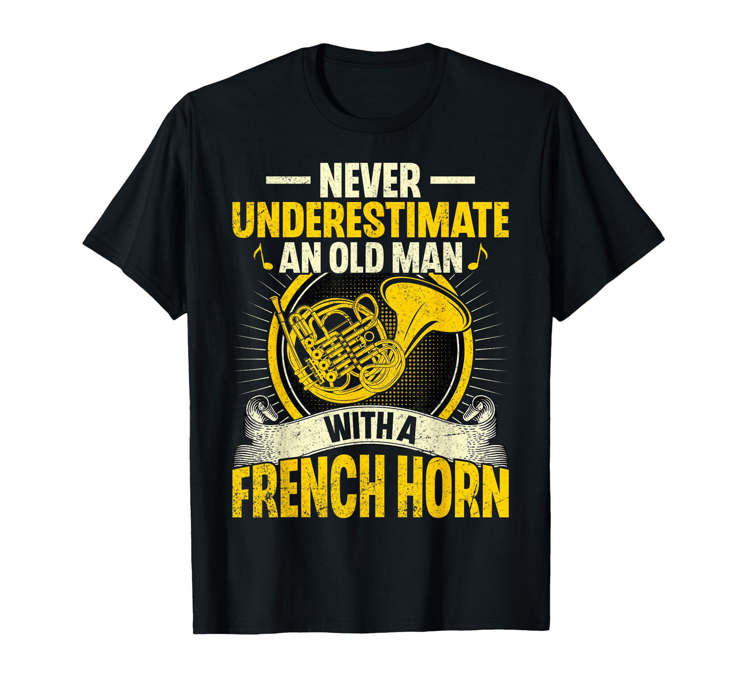 Call Me French Horn Dad Marching T-Shirt - Minimalist Print for Adults - T-Shirt, Sweatshirt, Hoodie