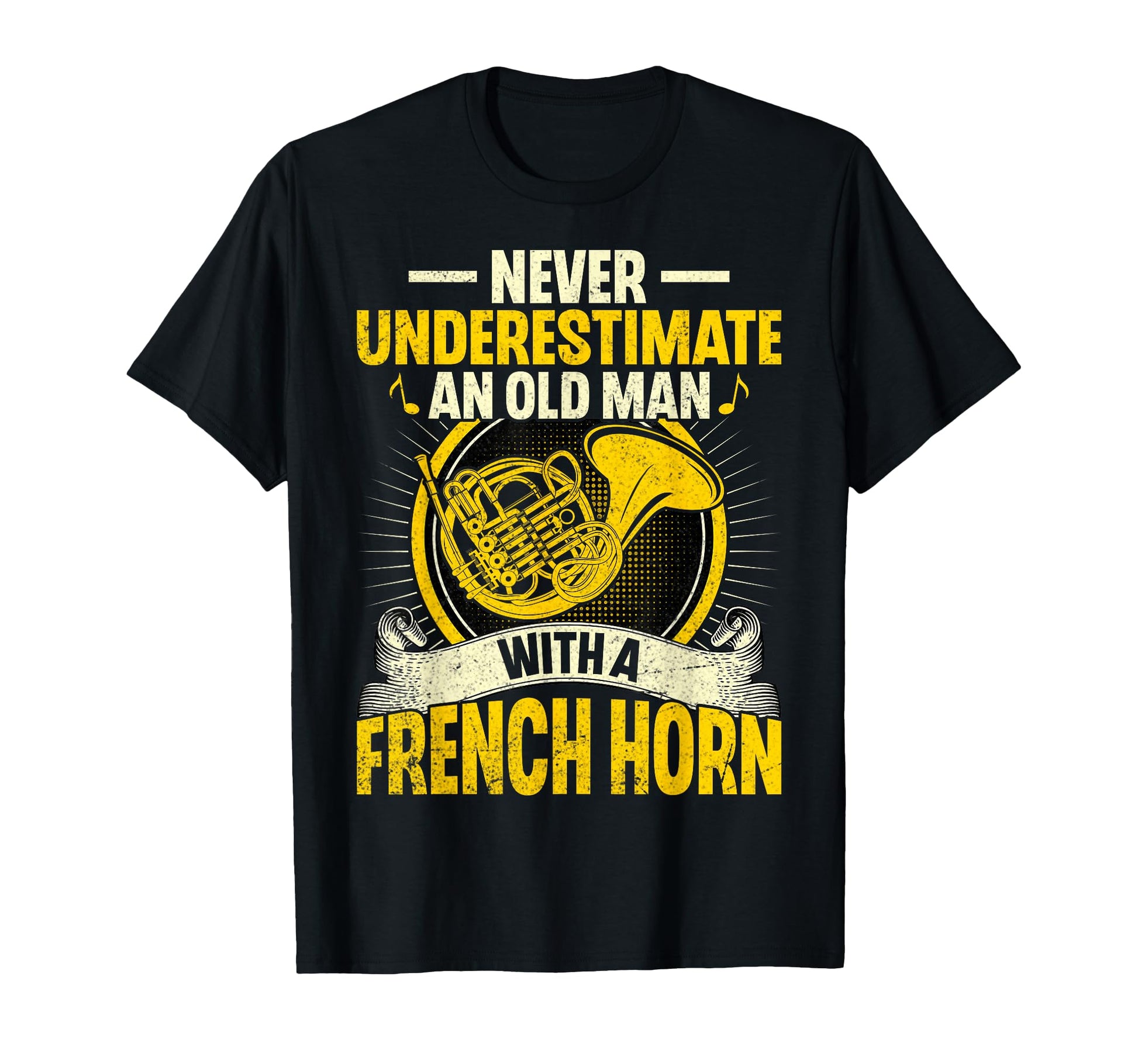 Call Me French Horn Dad Marching T-Shirt - Minimalist Print for Adults - T-Shirt, Sweatshirt, Hoodie