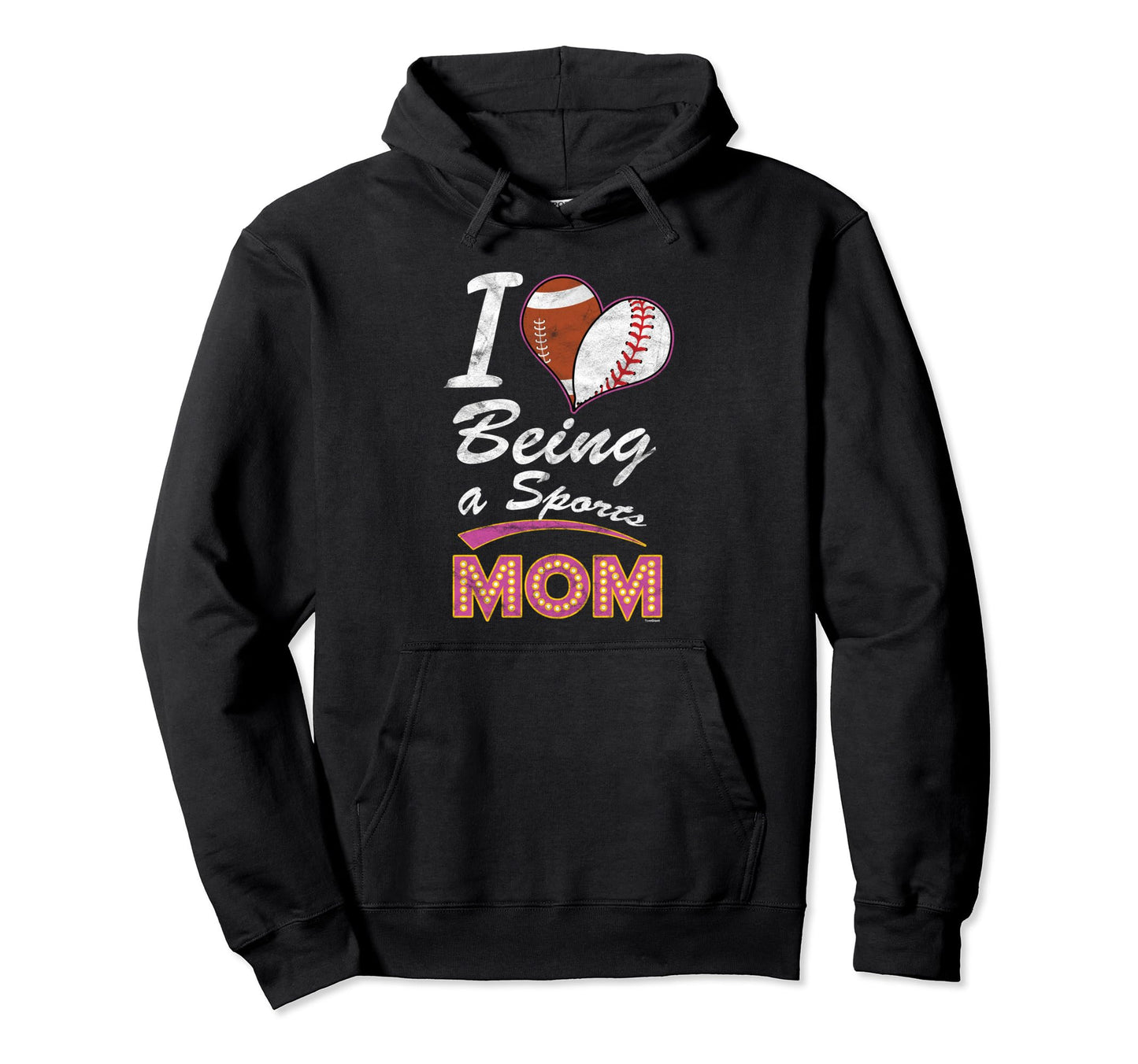 Being Sports Mom Baseball Football Sweatshirt - Minimalist Print Unisex - T-Shirt, Sweatshirt, Hoodie