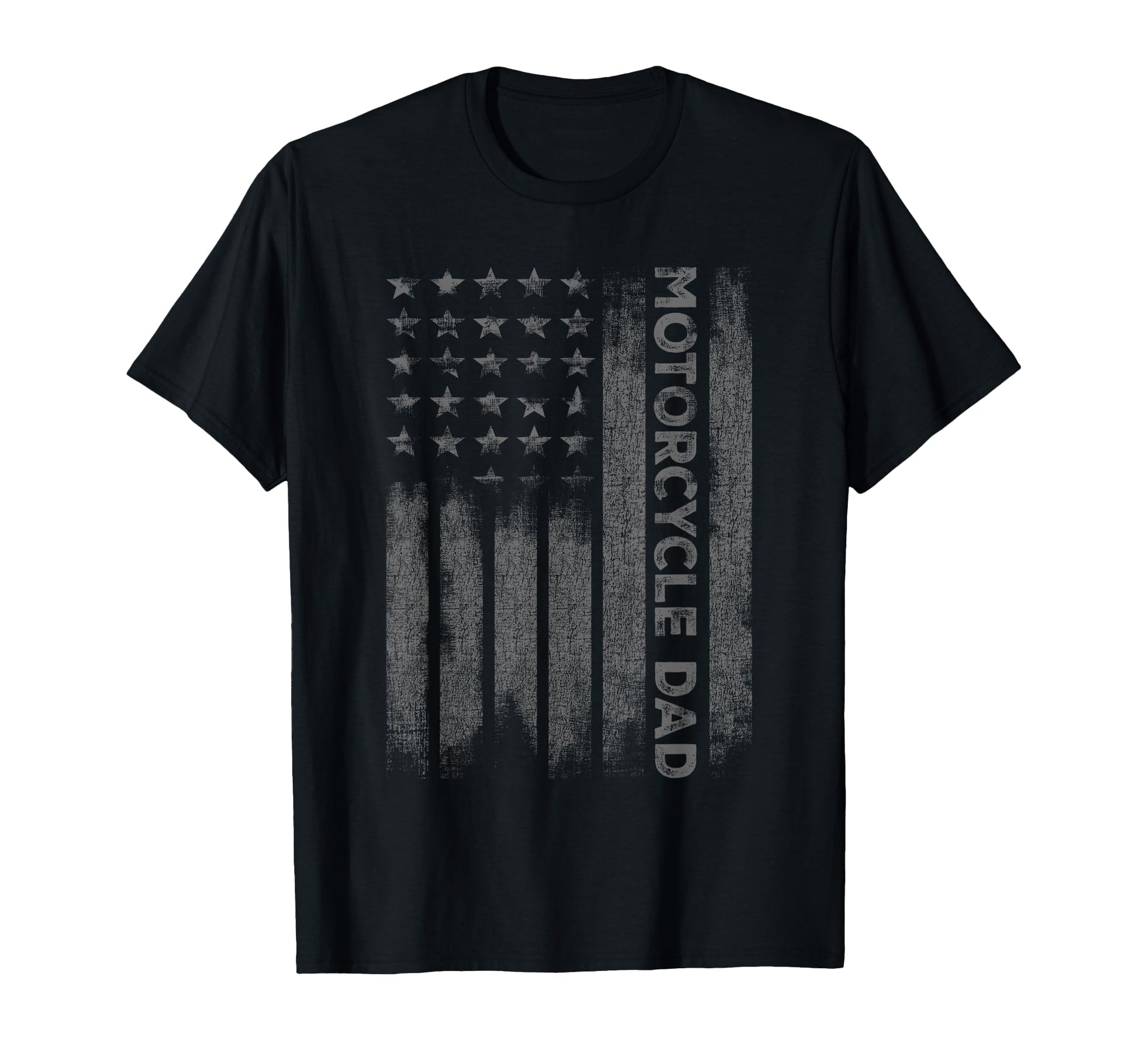 Motorcycle Dad American Flag Fathers T-Shirt - Streetwear Style Men Women - T-Shirt, Sweatshirt, Hoodie