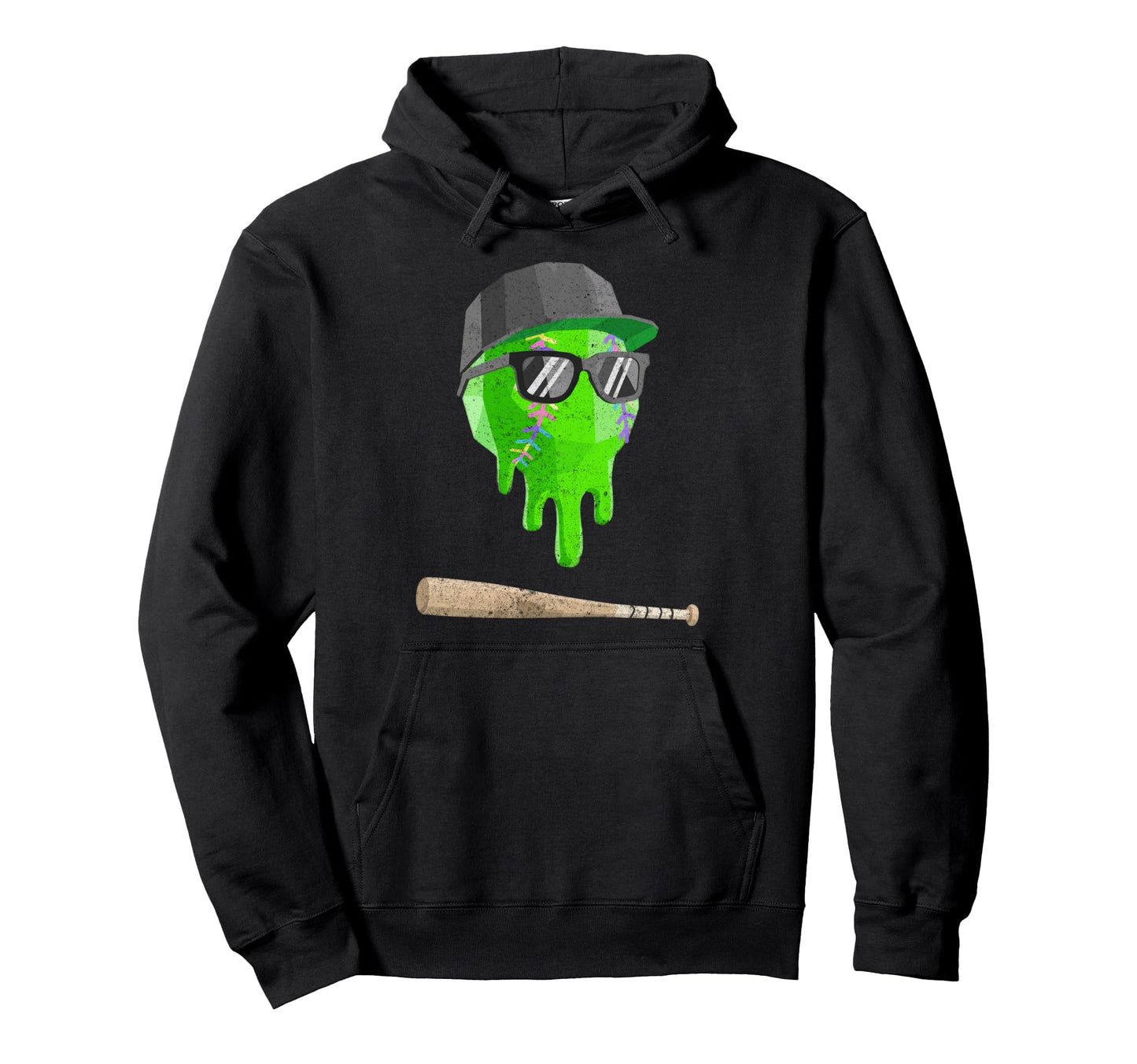 Baseball Ice Cream Drip Gamer Gifts T-Shirt - Streetwear Style Men Women - T-Shirt, Sweatshirt, Hoodie