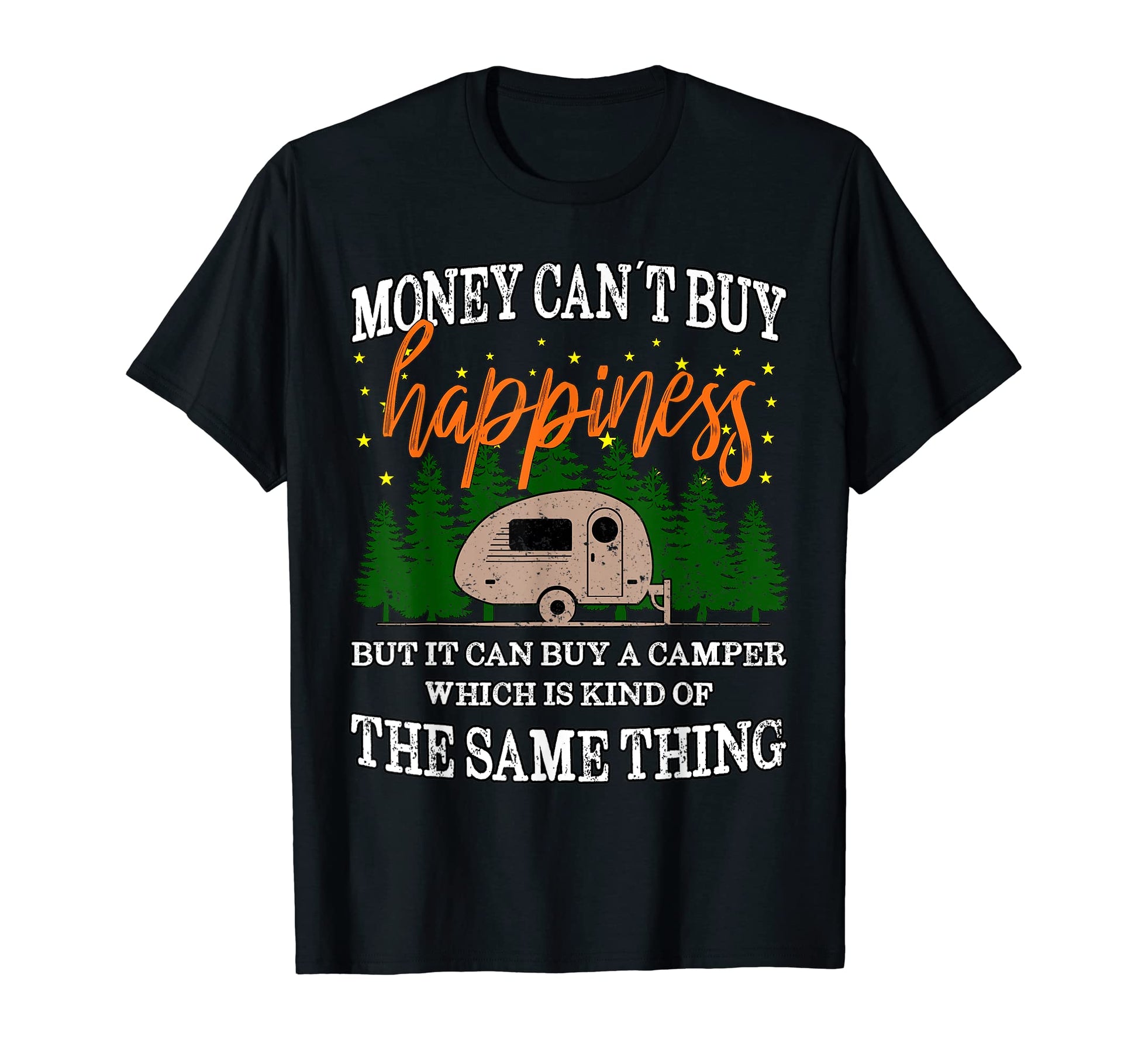 Money Can T Buy Happiness But It Can T-Shirt - Minimalist Print for Adults - T-Shirt, Sweatshirt, Hoodie
