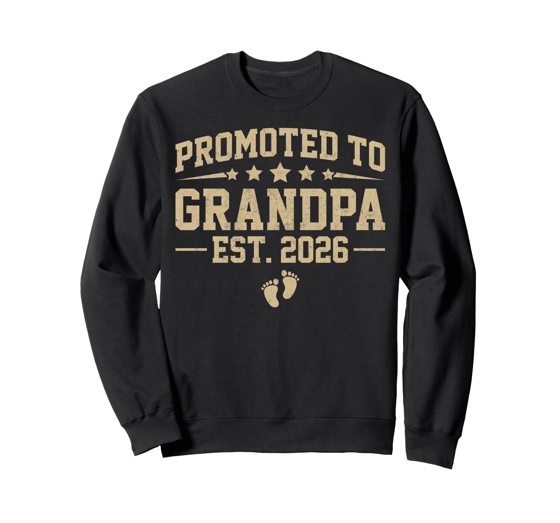 Promoted To Grandpa Est 2026 Sweatshirt - Novelty Apparel for Adults - T-Shirt, Sweatshirt, Hoodie