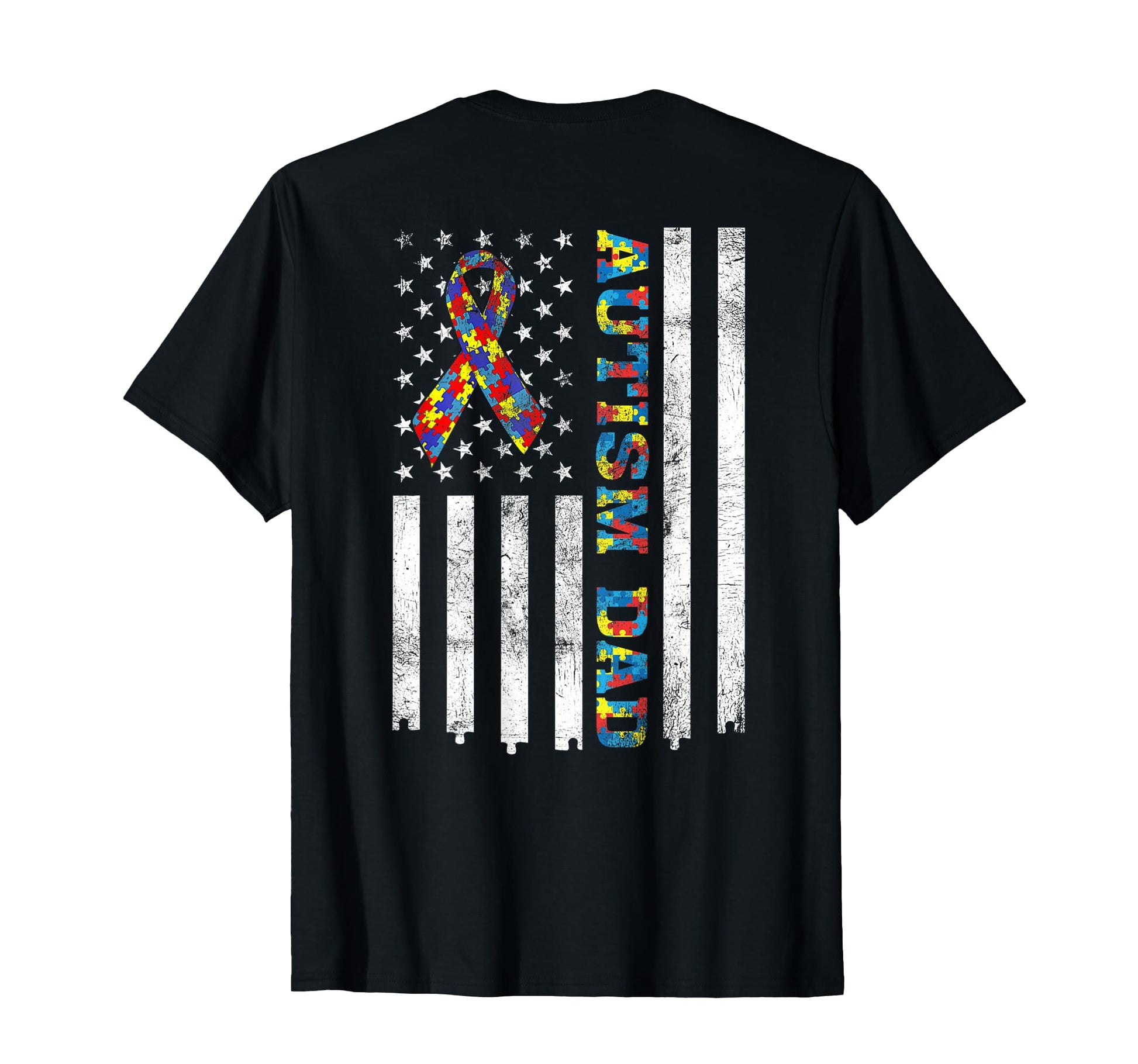 Autism Dad Autism Awareness Ribbon T-Shirt - Unique Graphic for Adults - T-Shirt, Sweatshirt, Hoodie