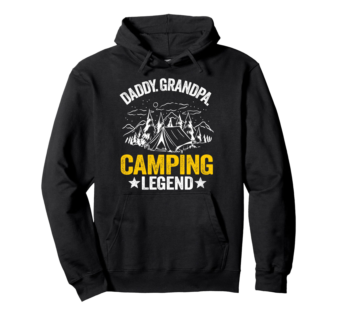 Daddy Grandpa Camping Legend Hoodie - Casual Everyday Wear Men Women - T-Shirt, Sweatshirt, Hoodie