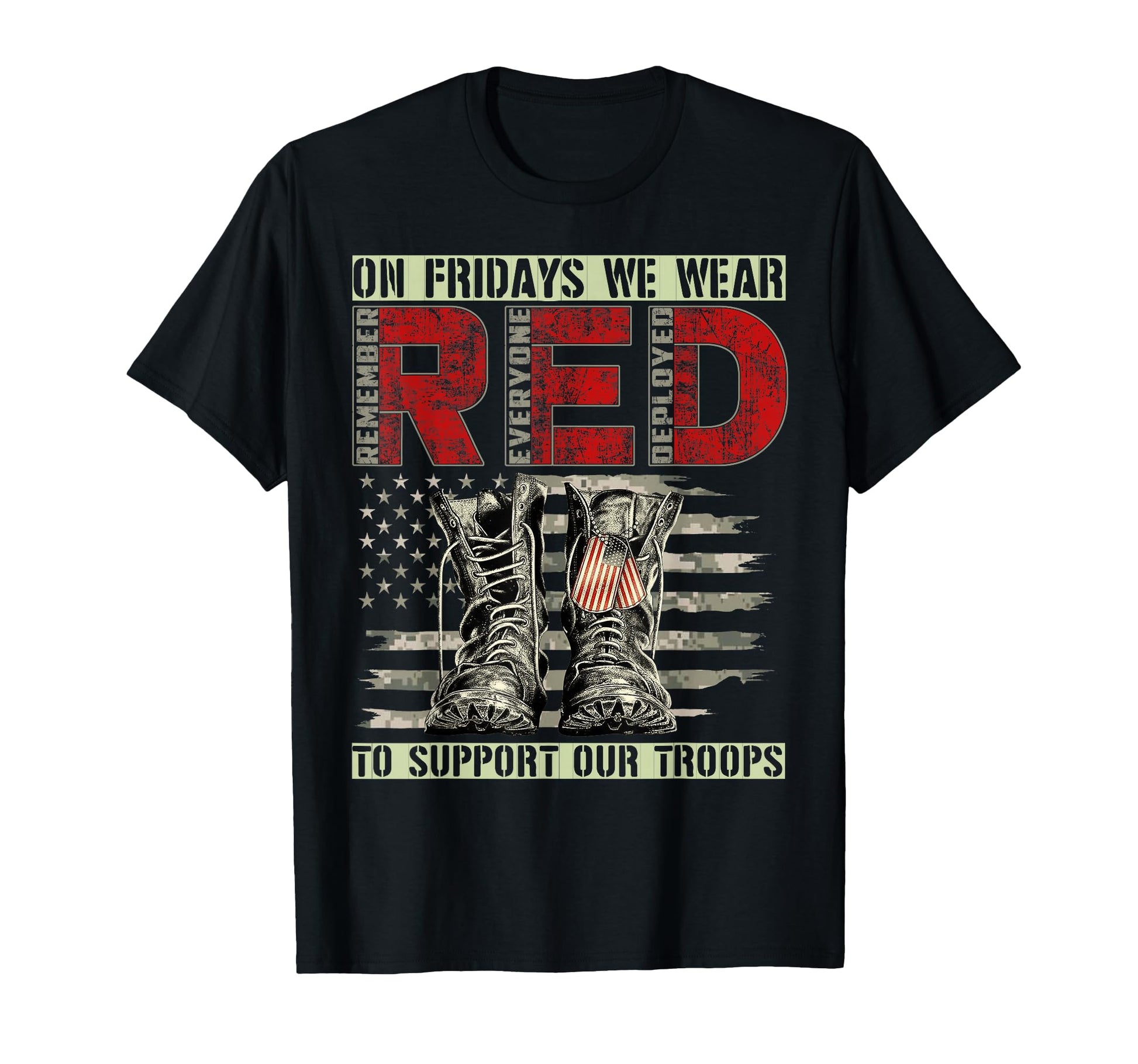Fridays We Wear Red To Support Our T-Shirt - Fun Novelty Design Unisex - T-Shirt, Sweatshirt, Hoodie