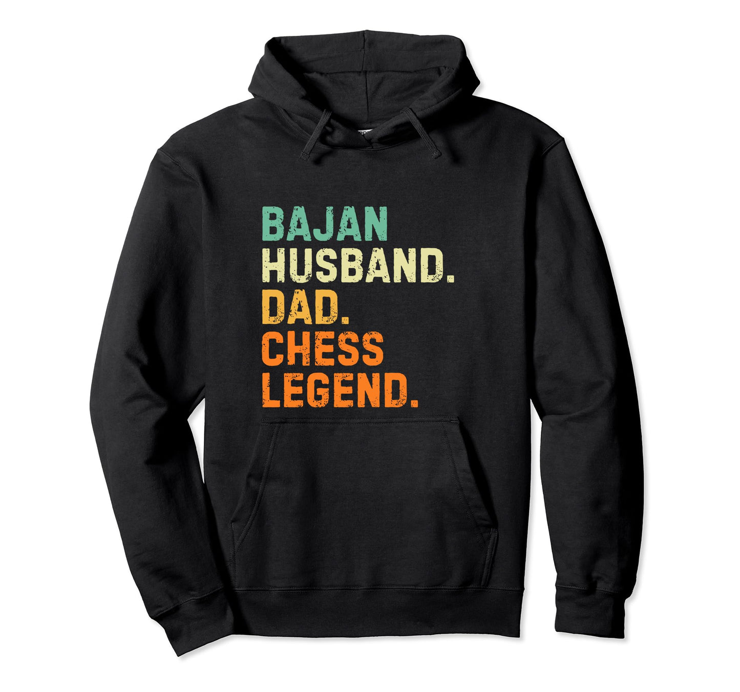 Bajan Husband Dad Chess Legend Hoodie - Minimalist Print for Adults - T-Shirt, Sweatshirt, Hoodie