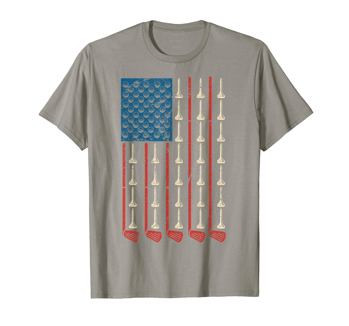 Golf American Usa Flag Father Day T-Shirt - Casual Everyday Wear Unisex - T-Shirt, Sweatshirt, Hoodie