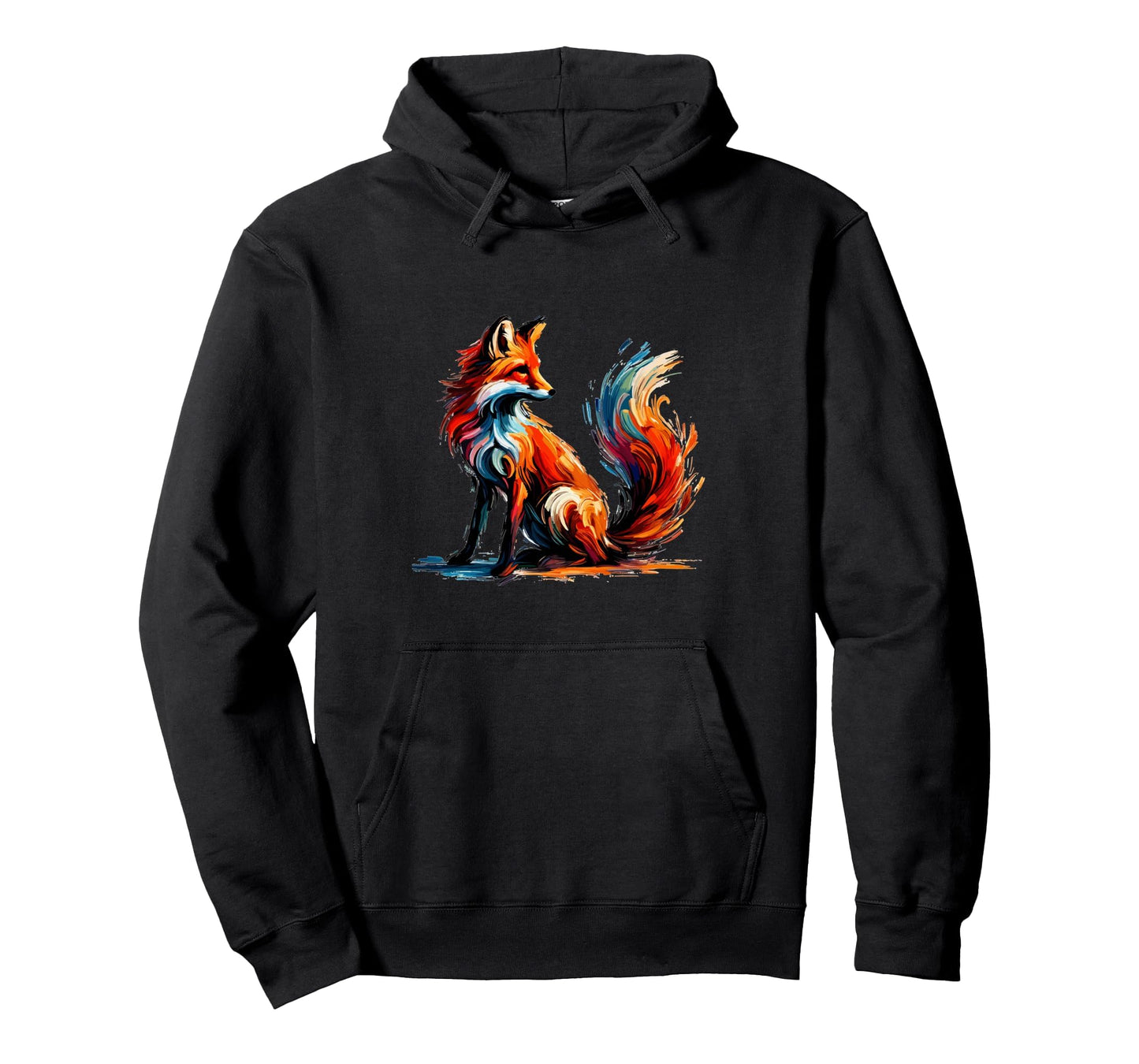 Colorful Impressionism Animal Hoodie - Casual Everyday Wear Men Women - T-Shirt, Sweatshirt, Hoodie